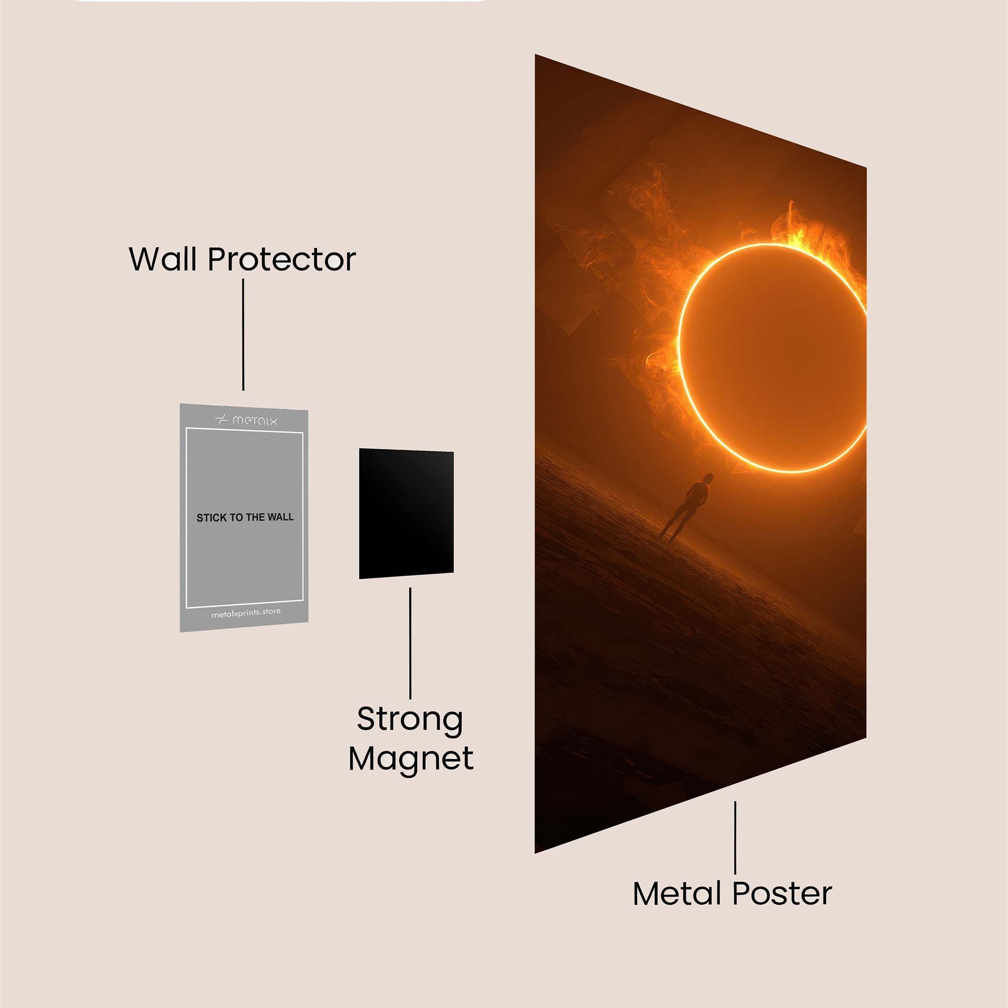 Eclipse Enigma Safe Wall Magnetic / M