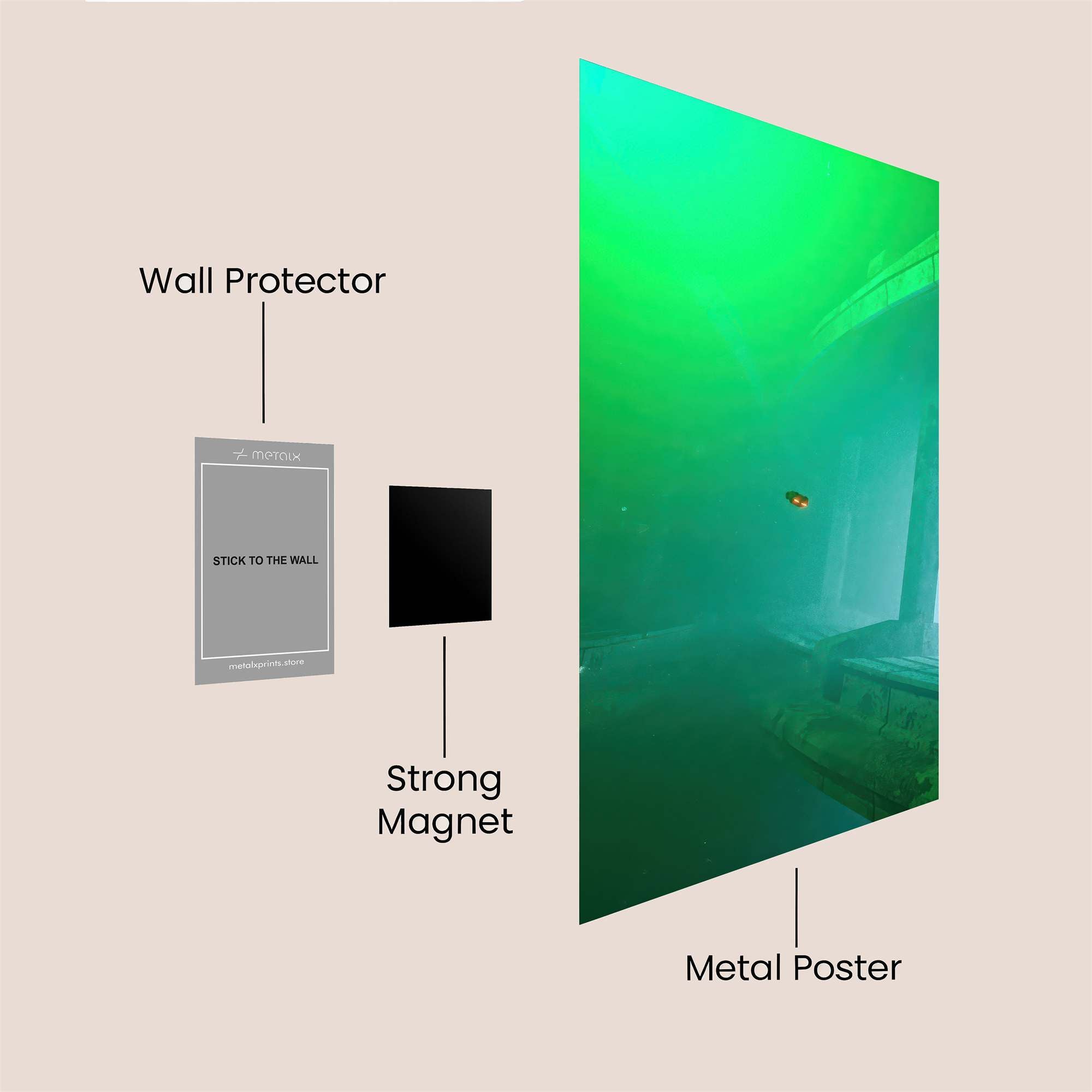 Neon Mystery Safe Wall Magnetic / M