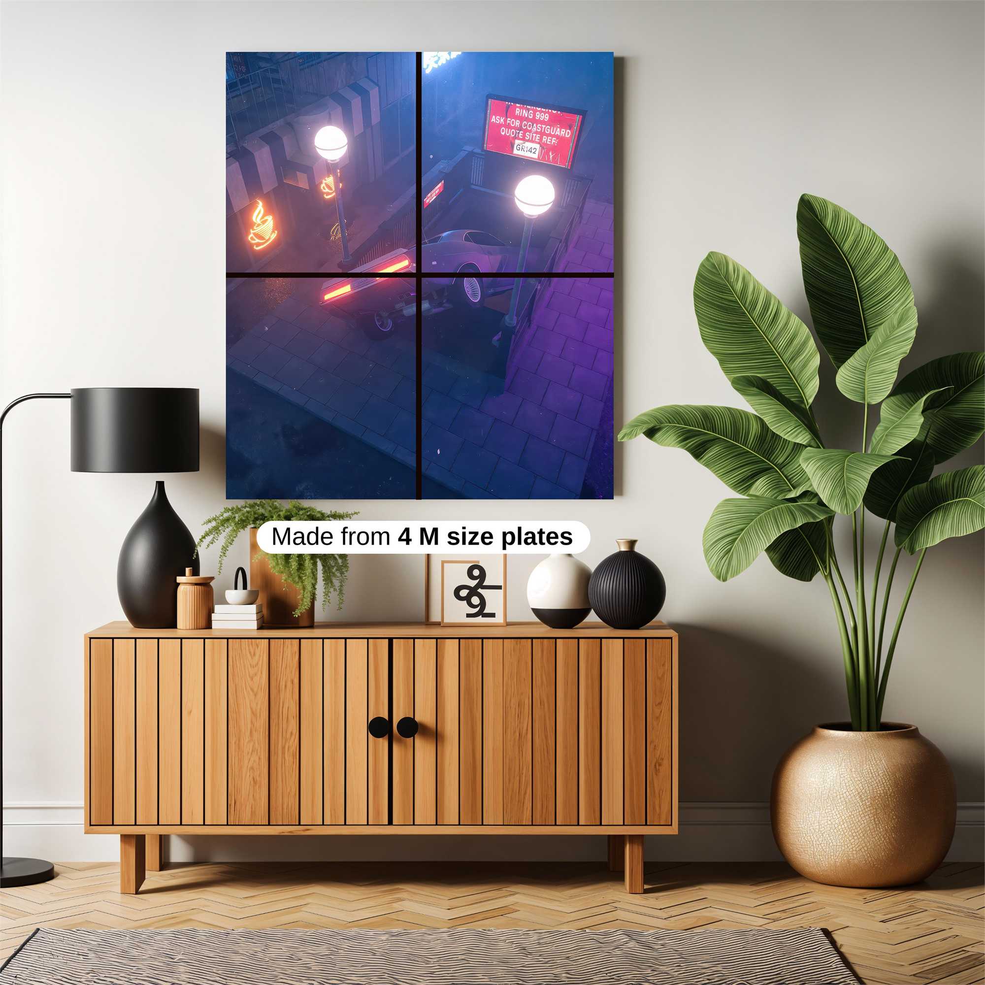 Neon Descent Safe Wall Magnetic / M