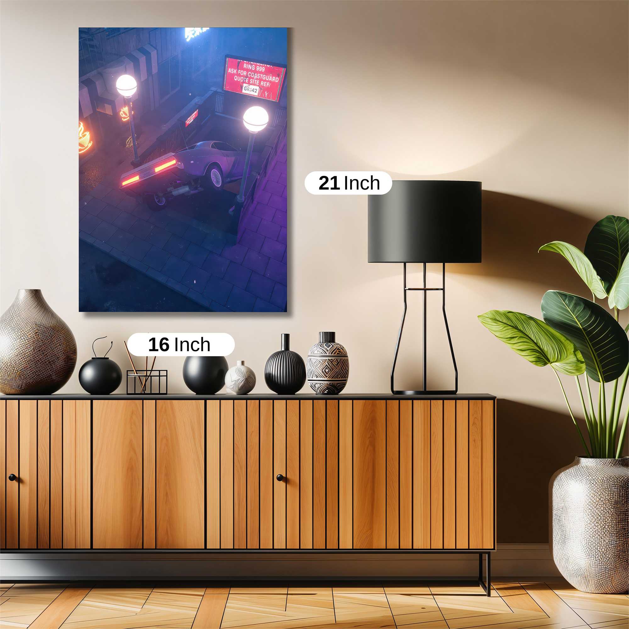 Neon Descent Safe Wall Magnetic / M