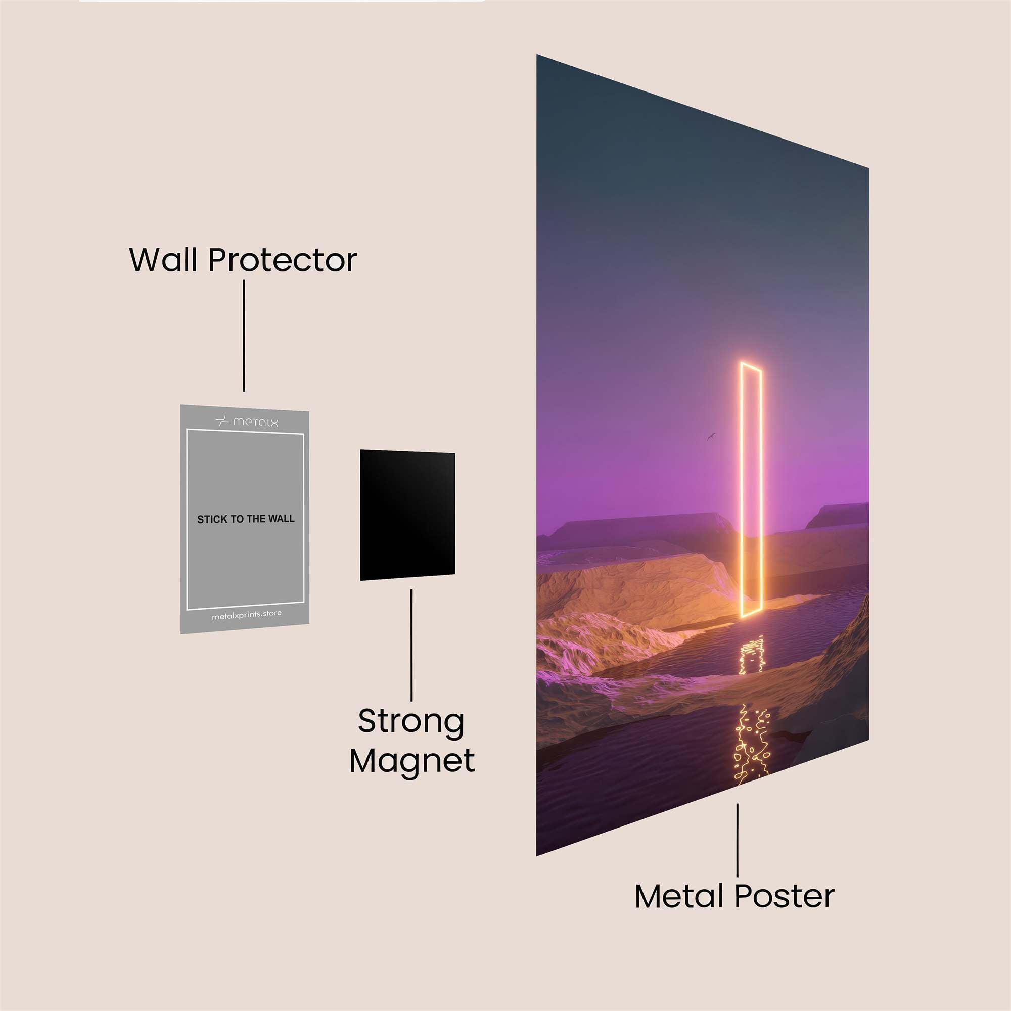 Portal Serenity Safe Wall Magnetic / M