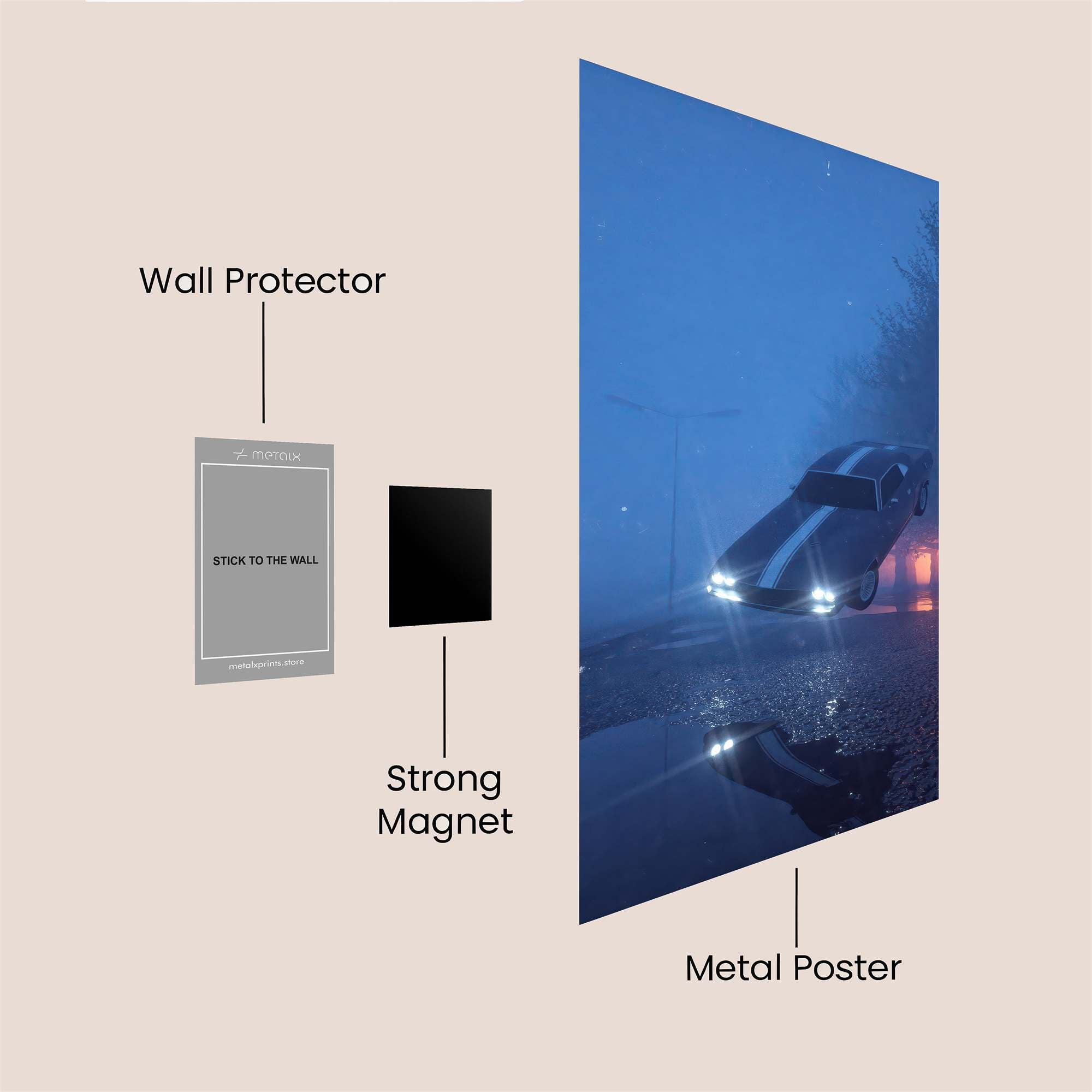 Car Ethereal Safe Wall Magnetic / M