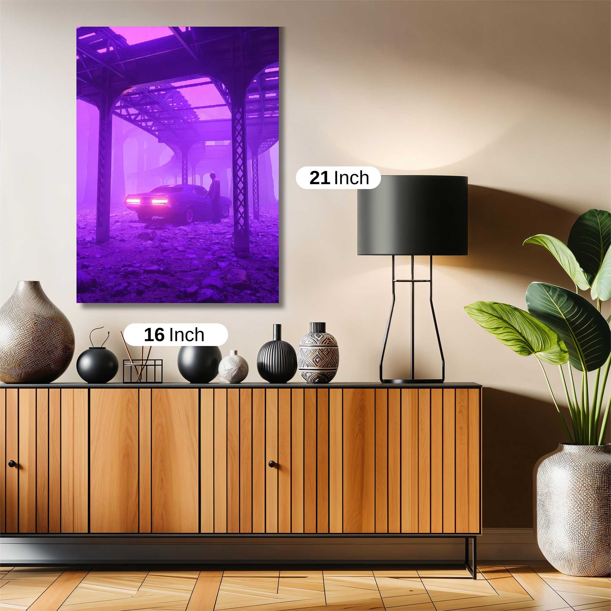 Neon Solitude Safe Wall Magnetic / M