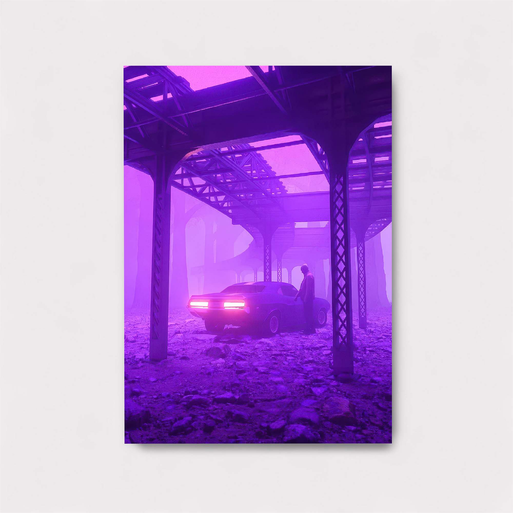 Neon Solitude Safe Wall Magnetic / M