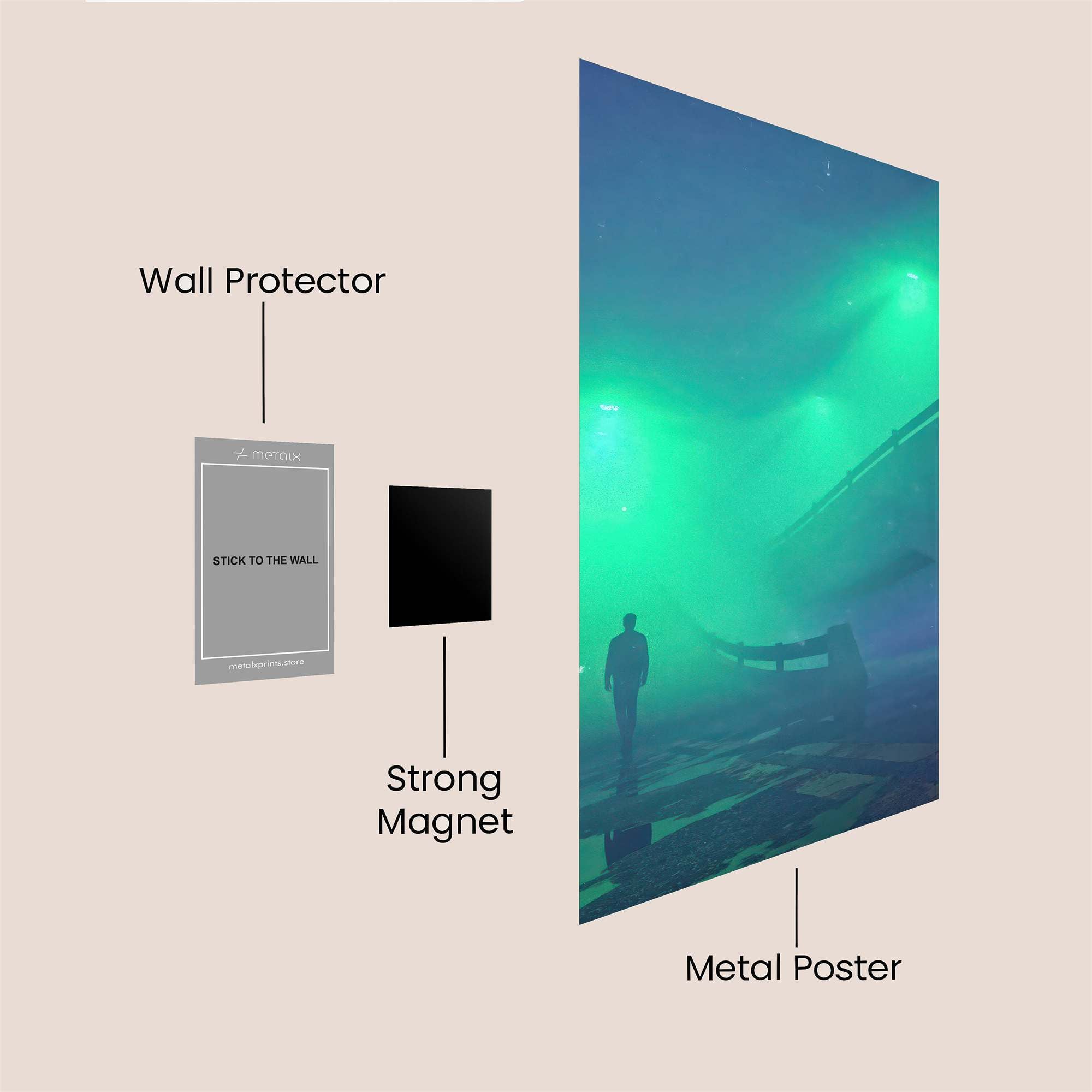 Foggy Mystery Safe Wall Magnetic / M