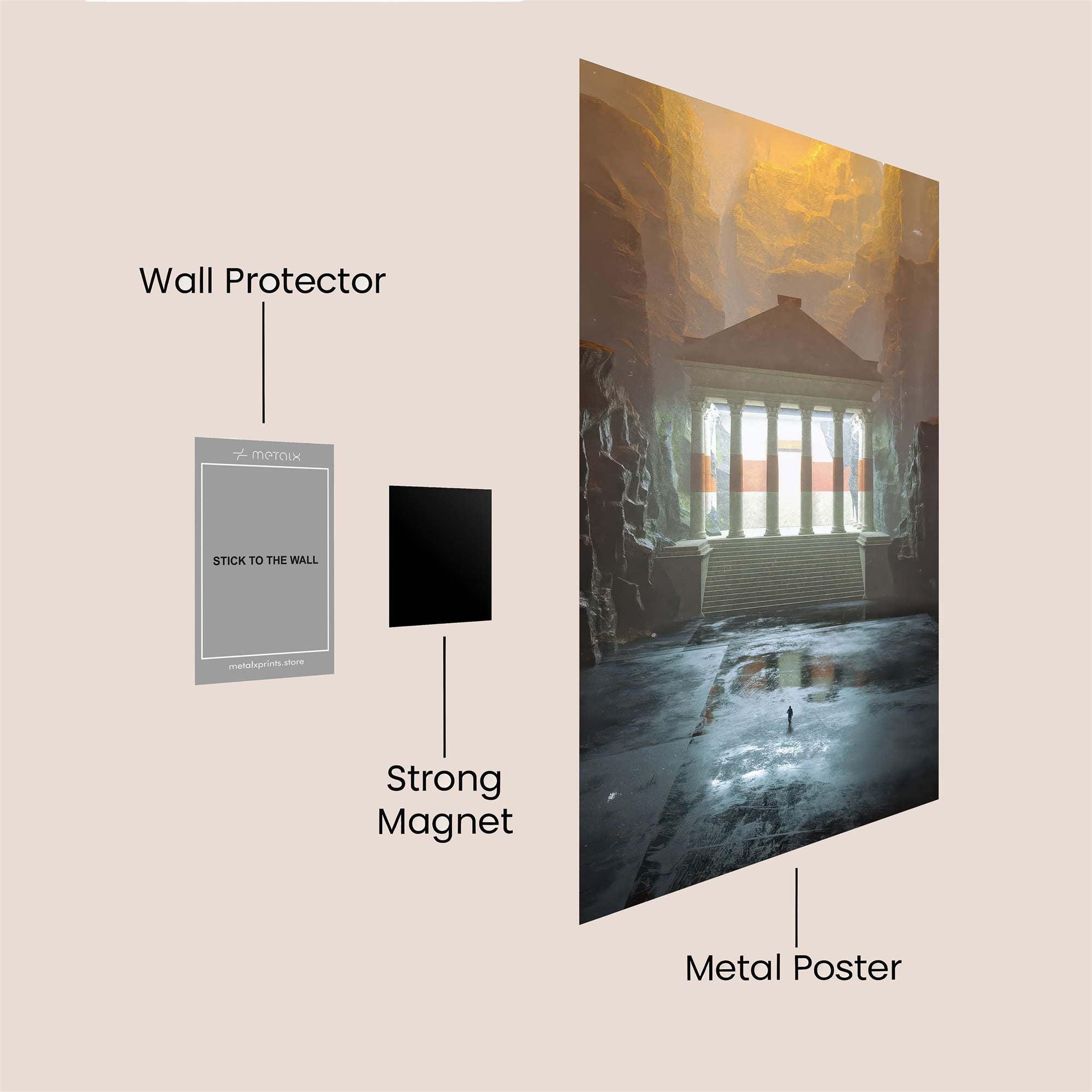 Temple Radiance Safe Wall Magnetic / M