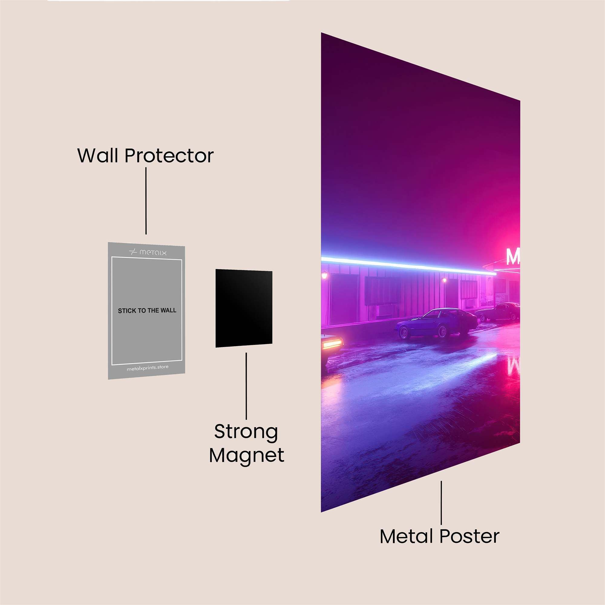 Motel Mystery Safe Wall Magnetic / M