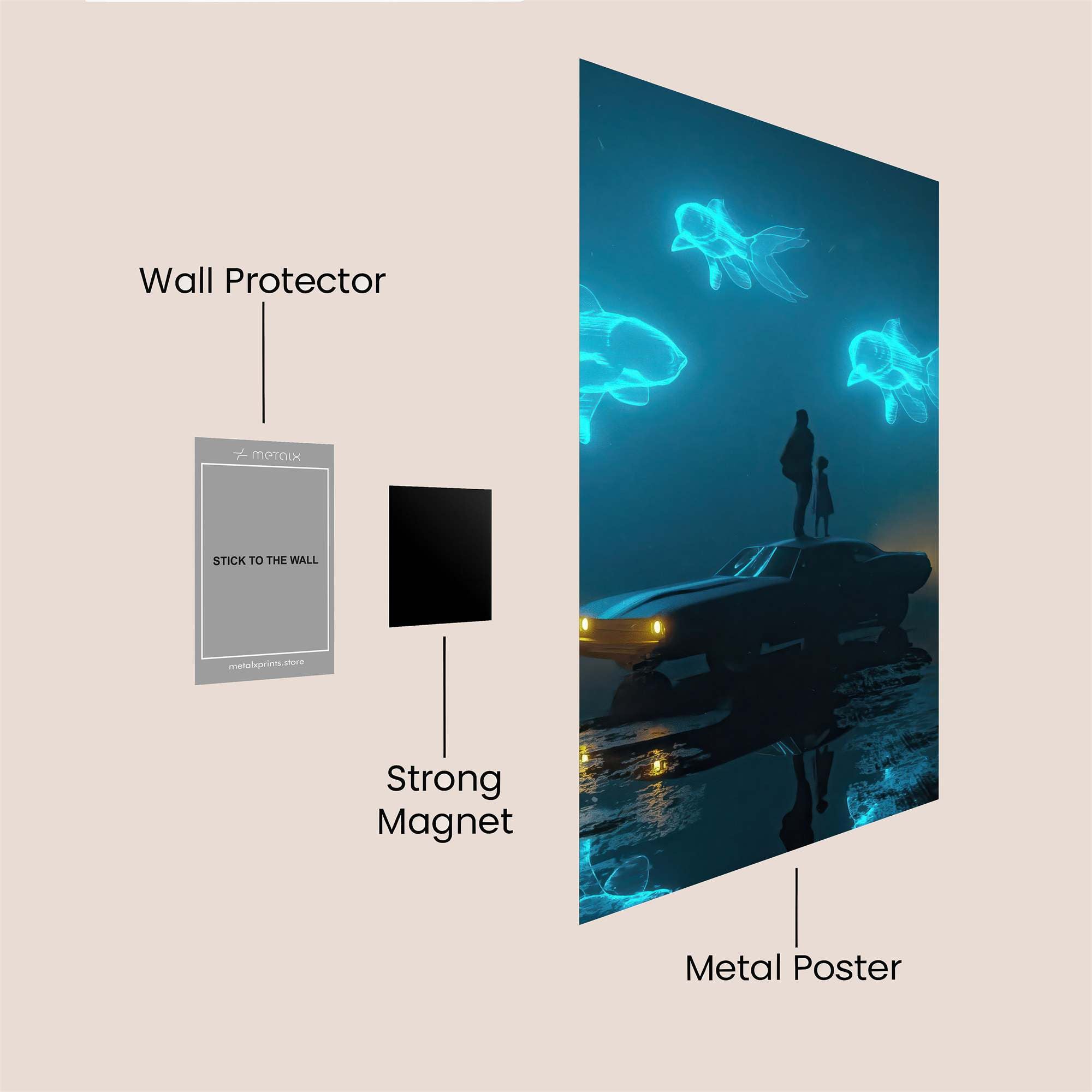 NeonDream Safe Wall Magnetic / M