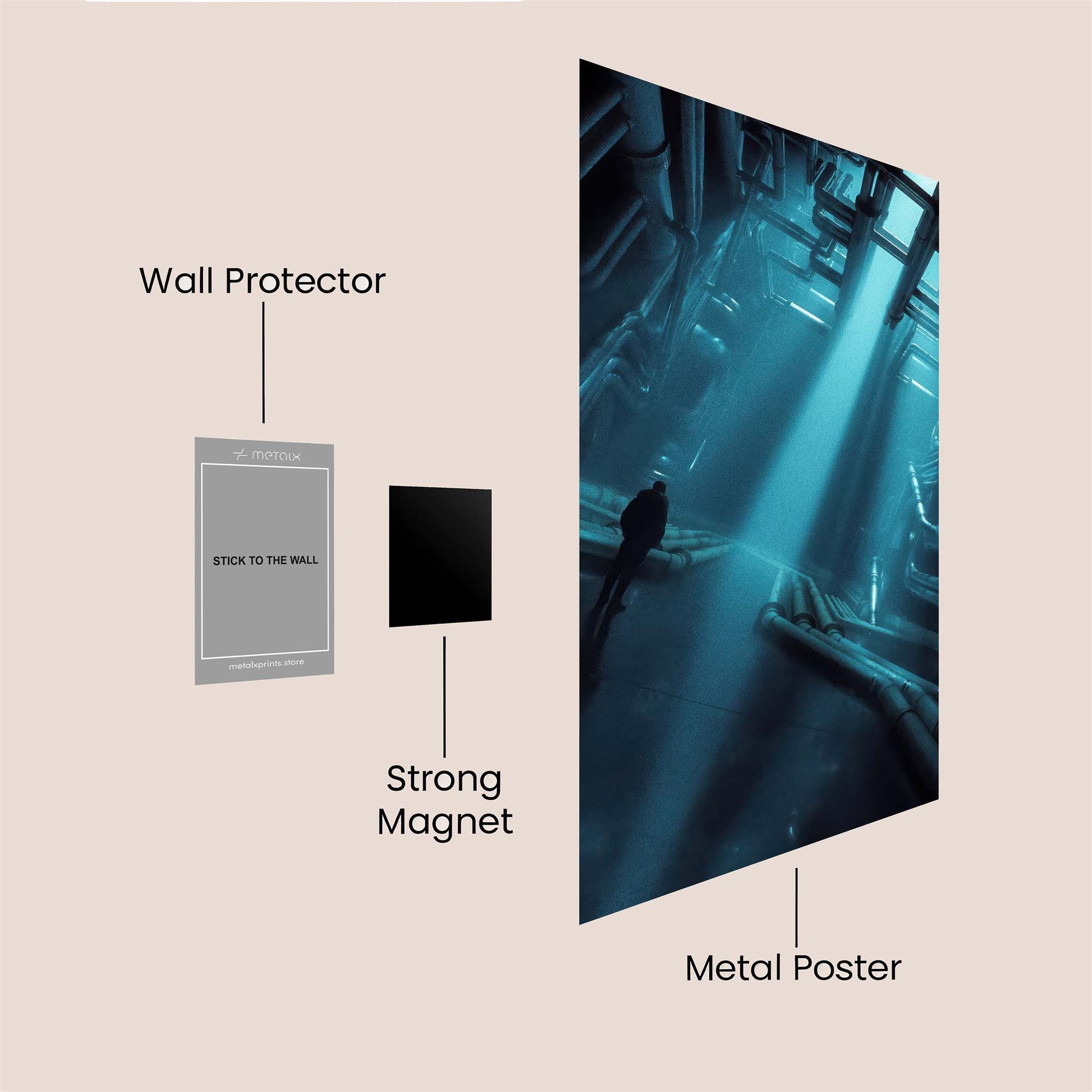 Silhouette Mystery Safe Wall Magnetic / M