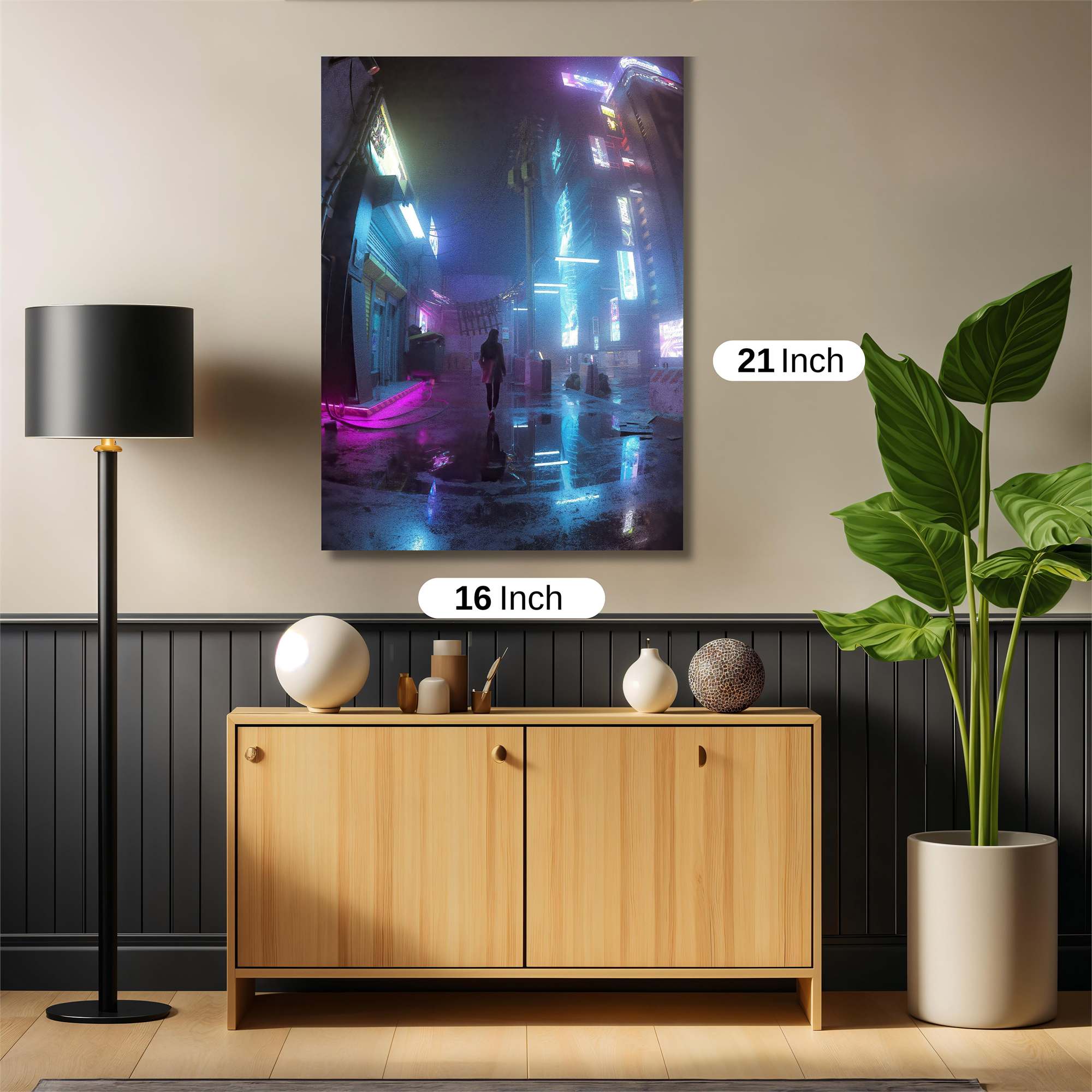 Neon Solitude Safe Wall Magnetic / M