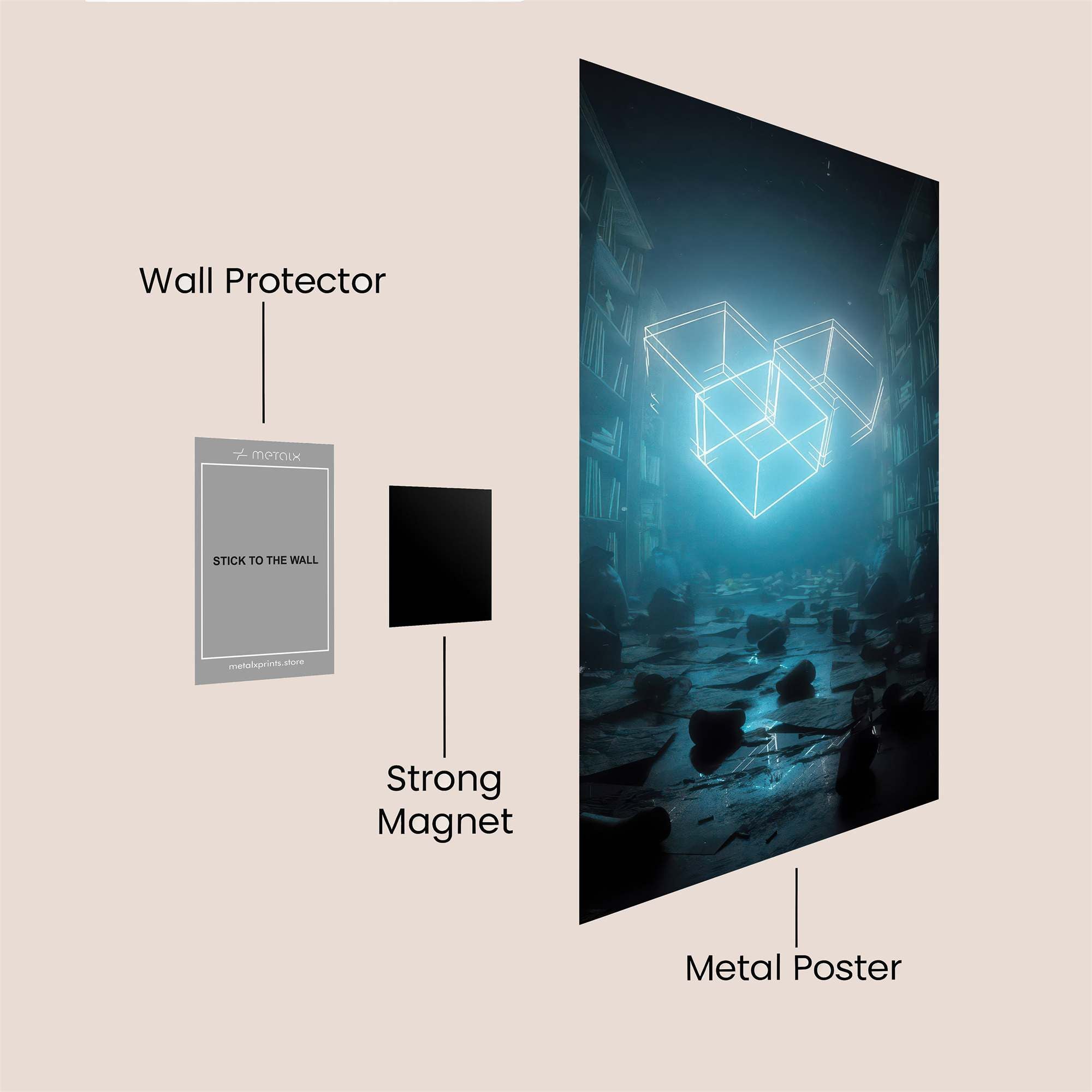 Cube Enigma Safe Wall Magnetic / M