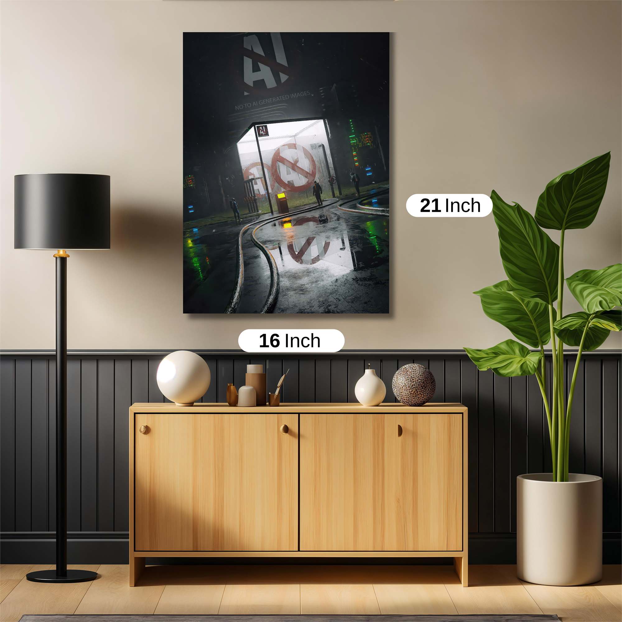 AI Rebellion Safe Wall Magnetic / M