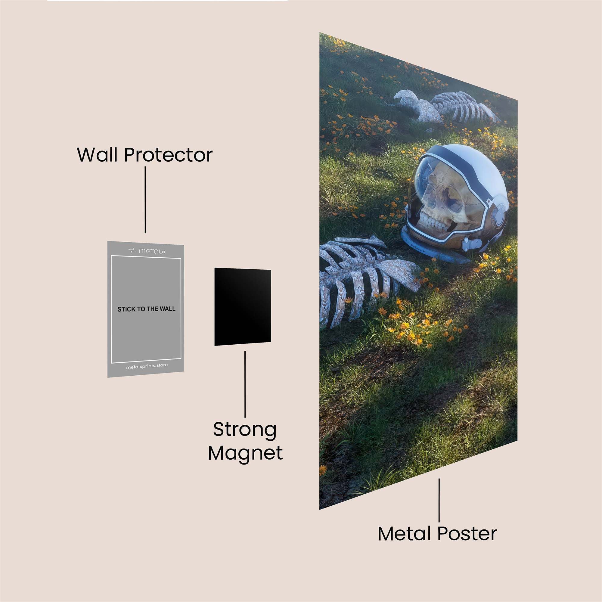 Astronaut Melancholy Safe Wall Magnetic / M