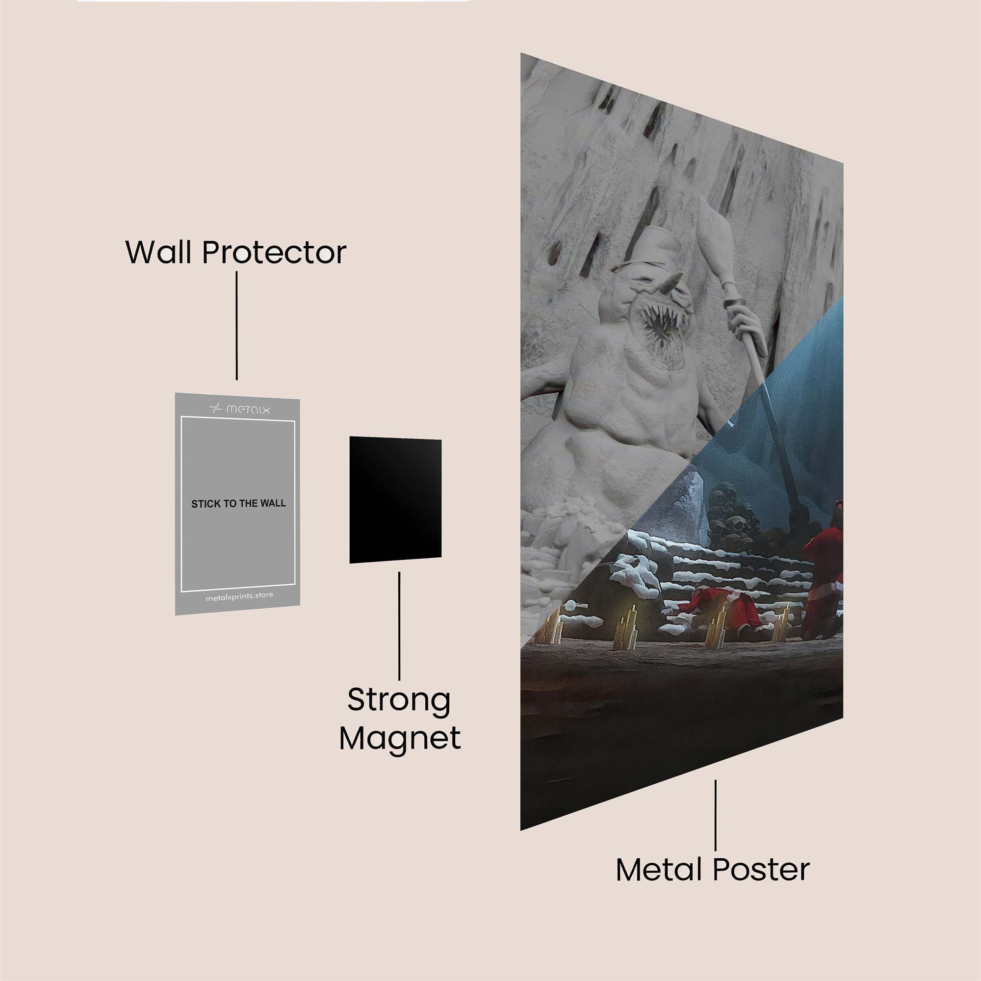 Giant's Realm Safe Wall Magnetic / M