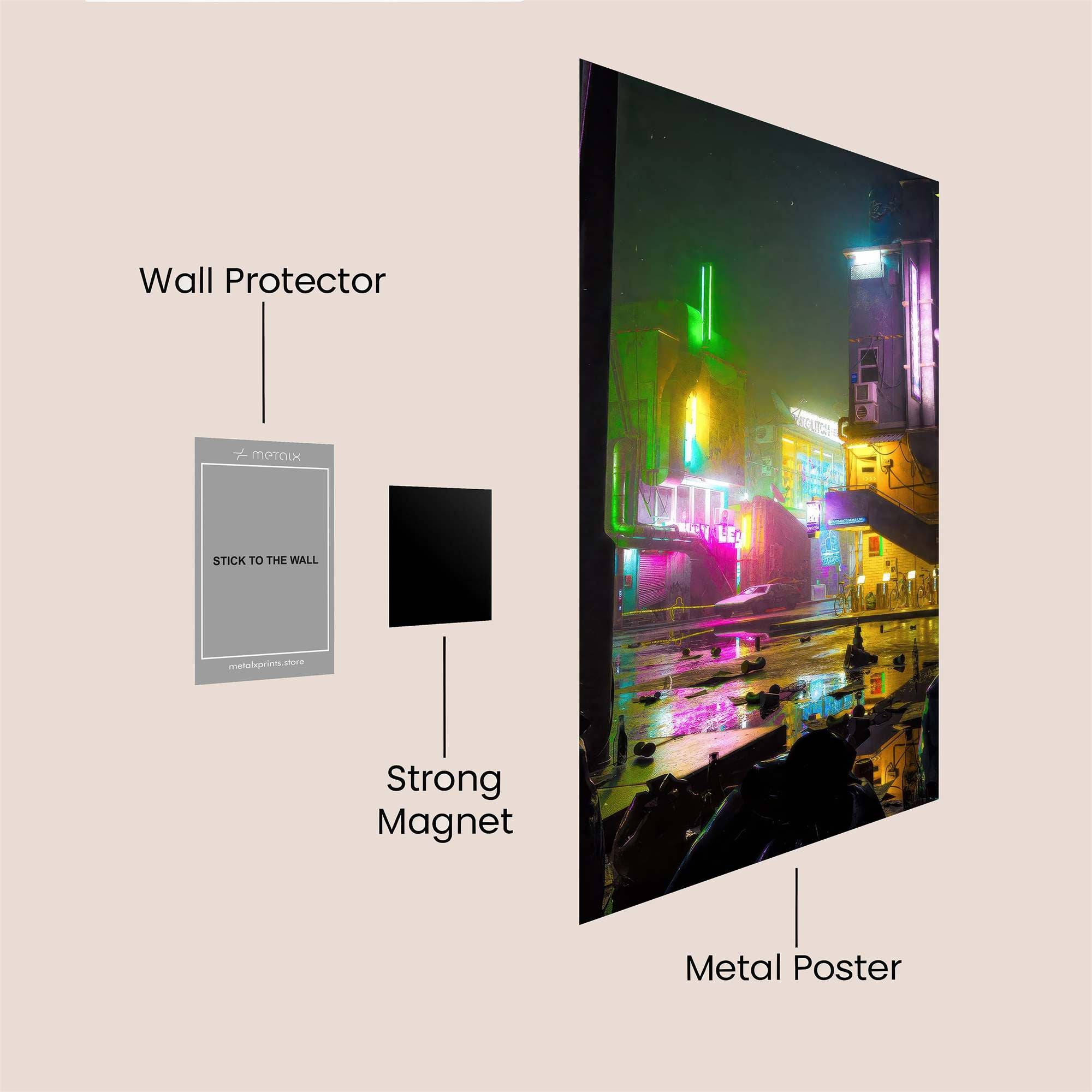 Cyberpunk Dream Safe Wall Magnetic / M