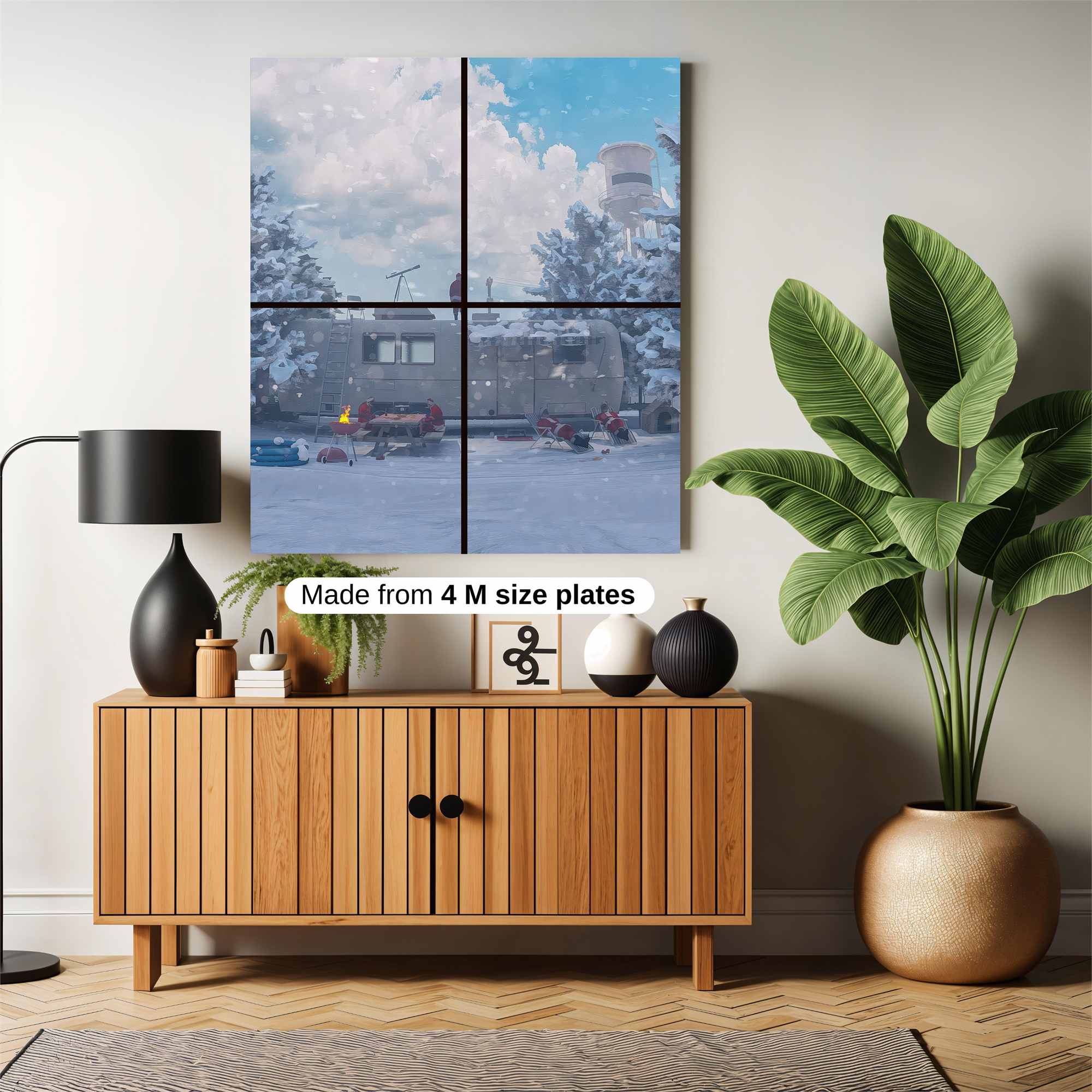 Snowy Solitude Safe Wall Magnetic / M