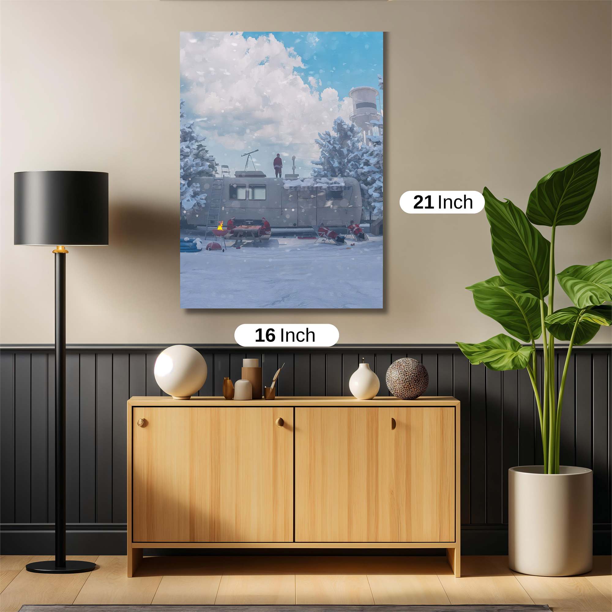Snowy Solitude Safe Wall Magnetic / M
