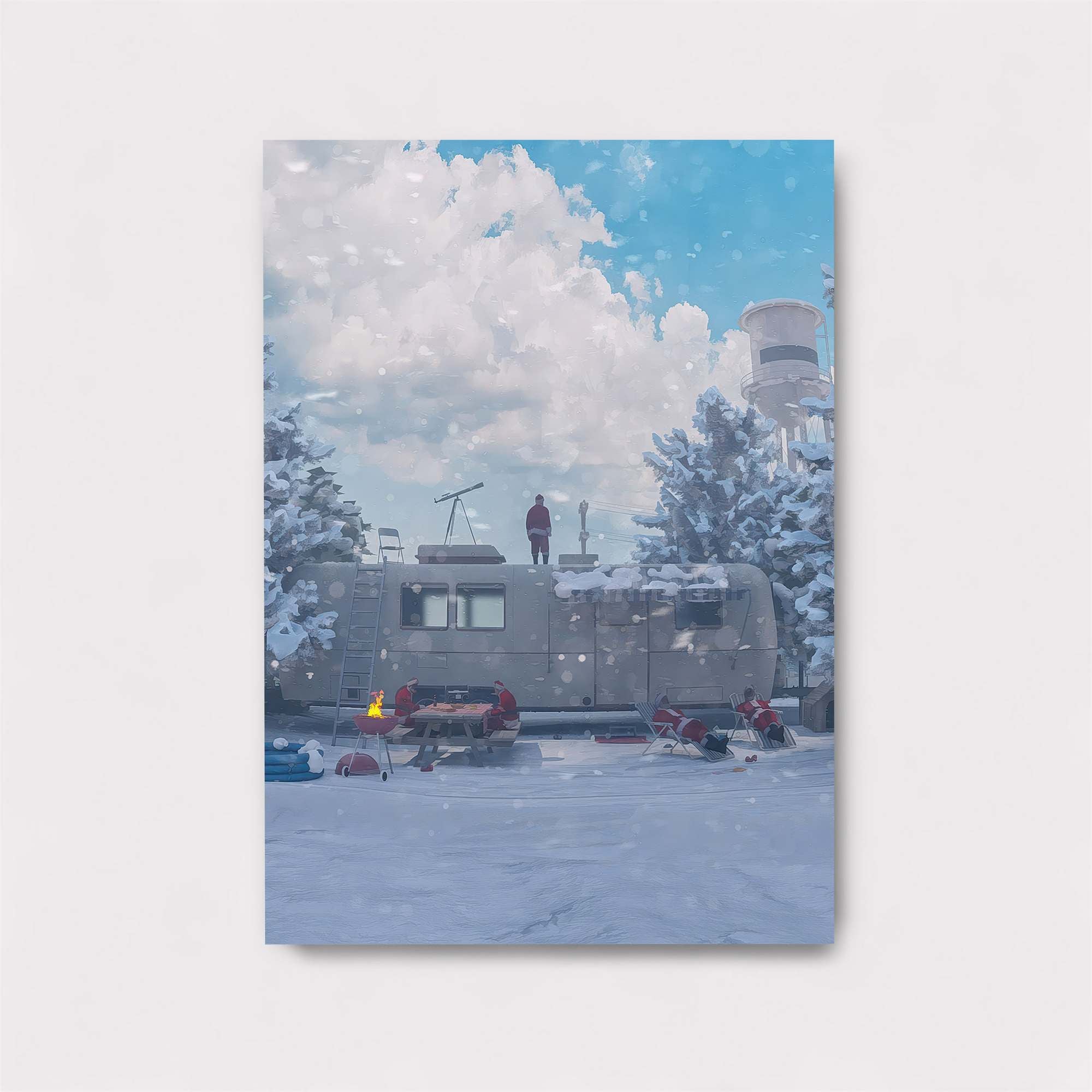 Snowy Solitude Safe Wall Magnetic / M