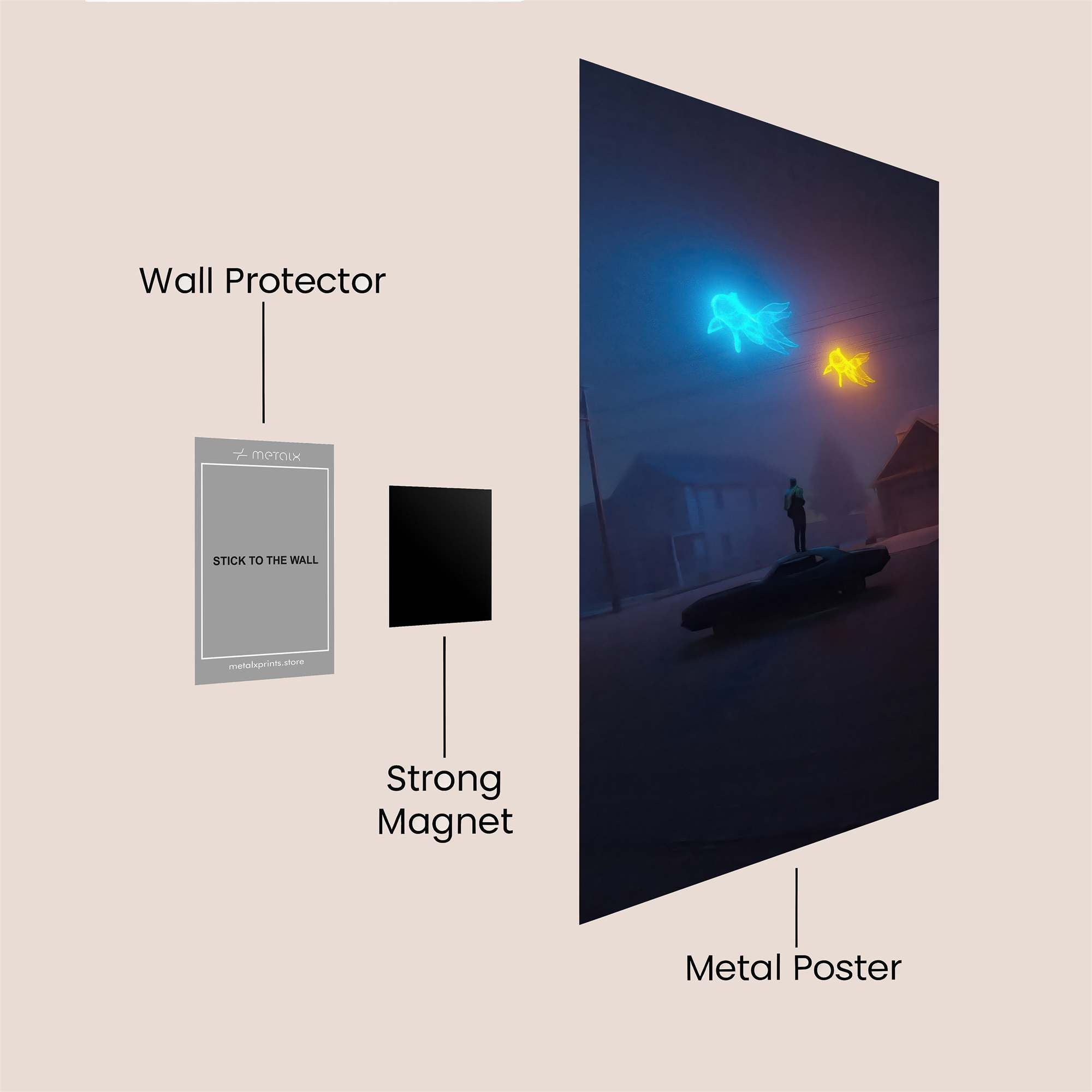 Neon Enigma Safe Wall Magnetic / M