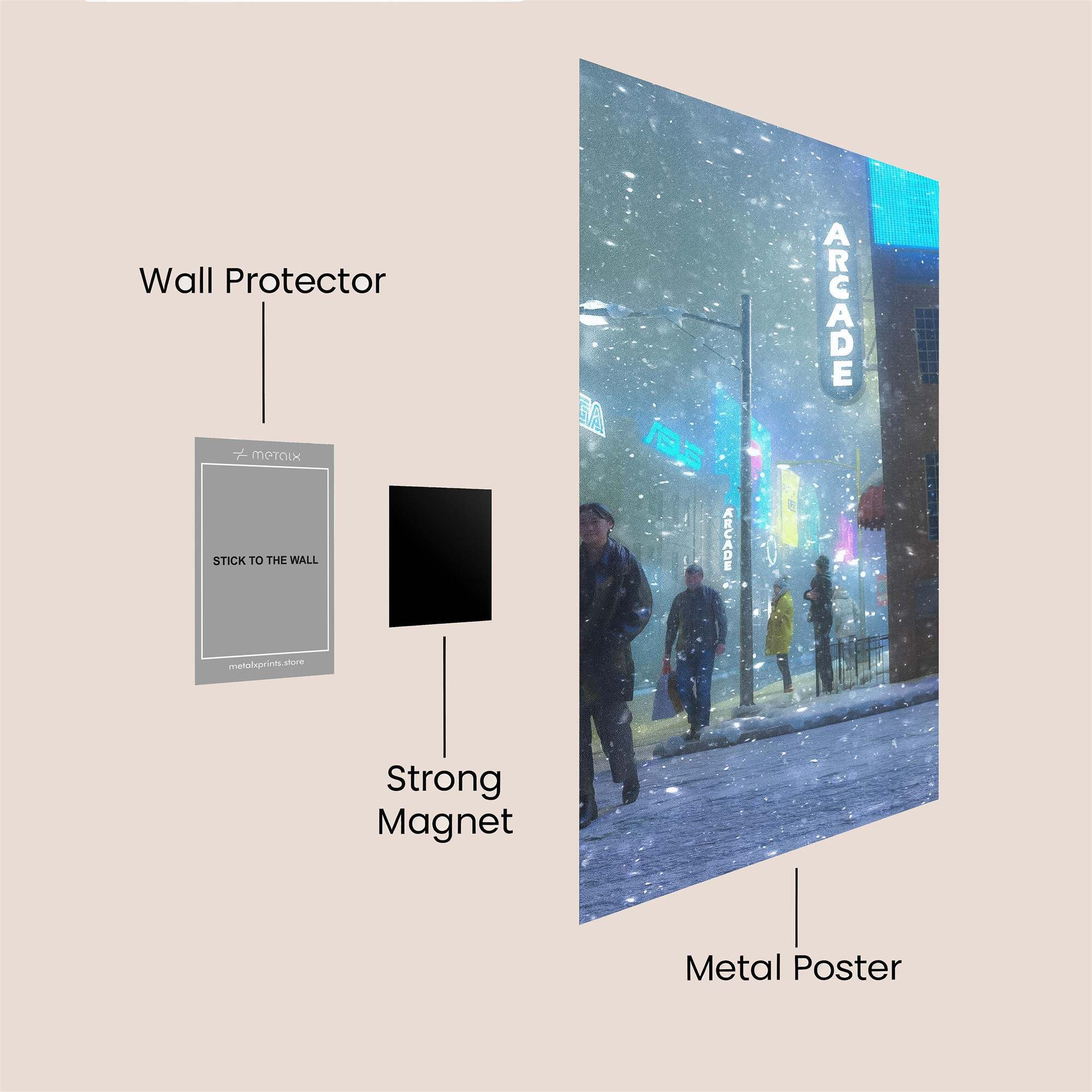 Arcade Blizzard Safe Wall Magnetic / M