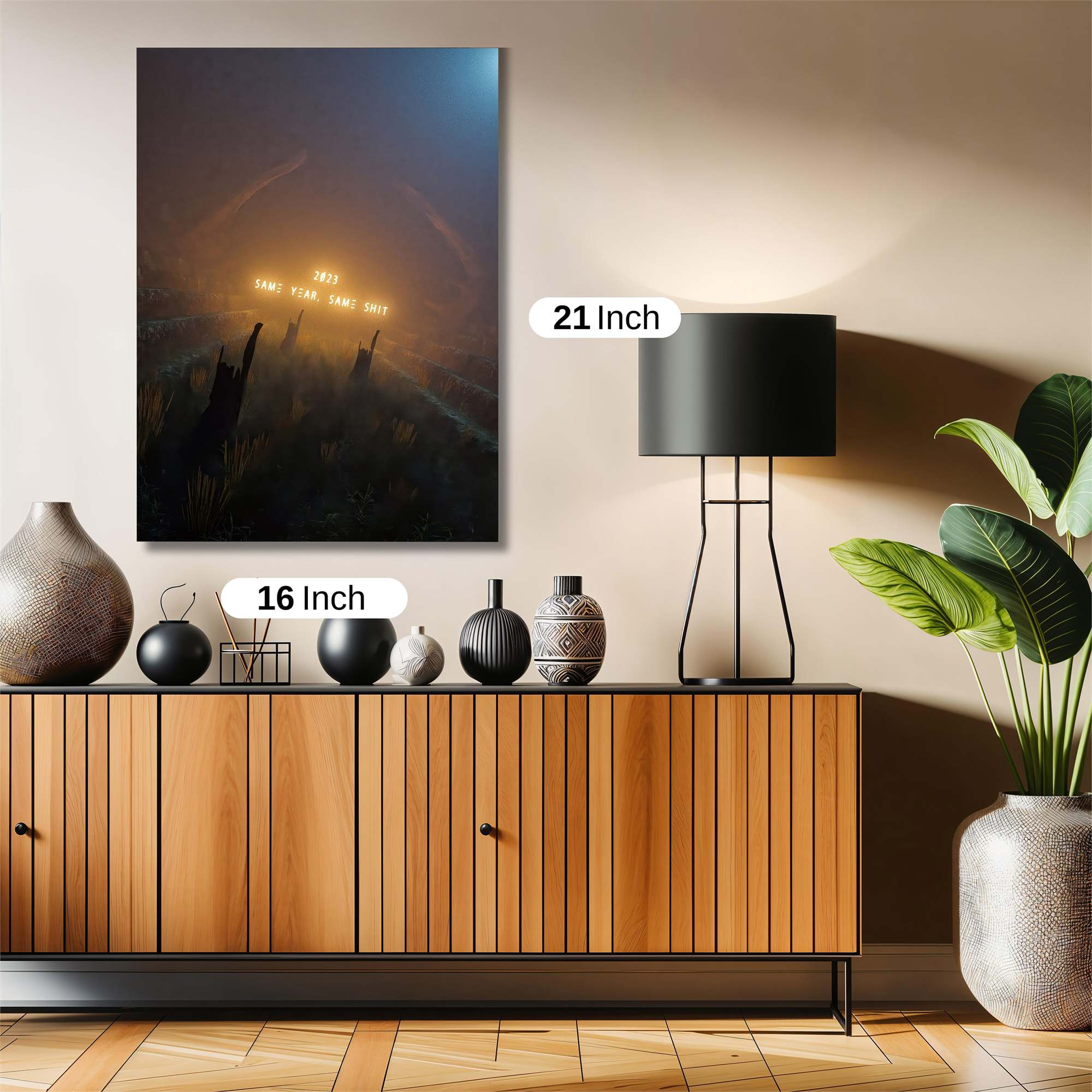 Neon Resignation Safe Wall Magnetic / M