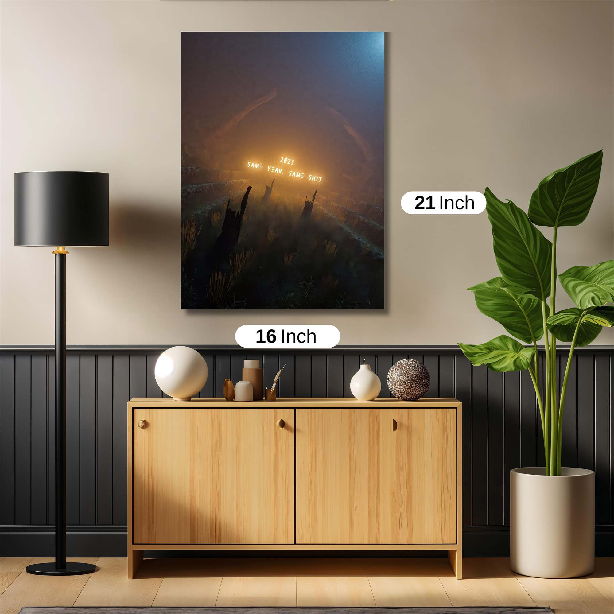 Neon Resignation Safe Wall Magnetic / M