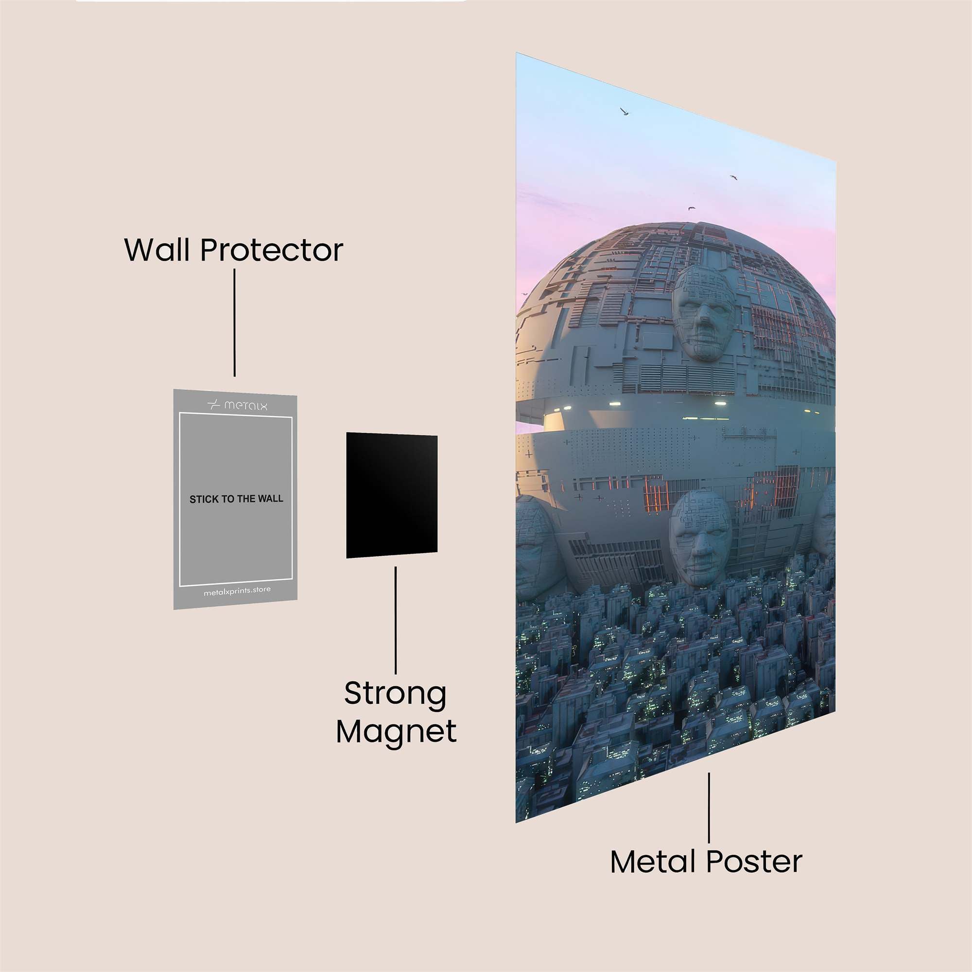 Sphere Enigma Safe Wall Magnetic / M