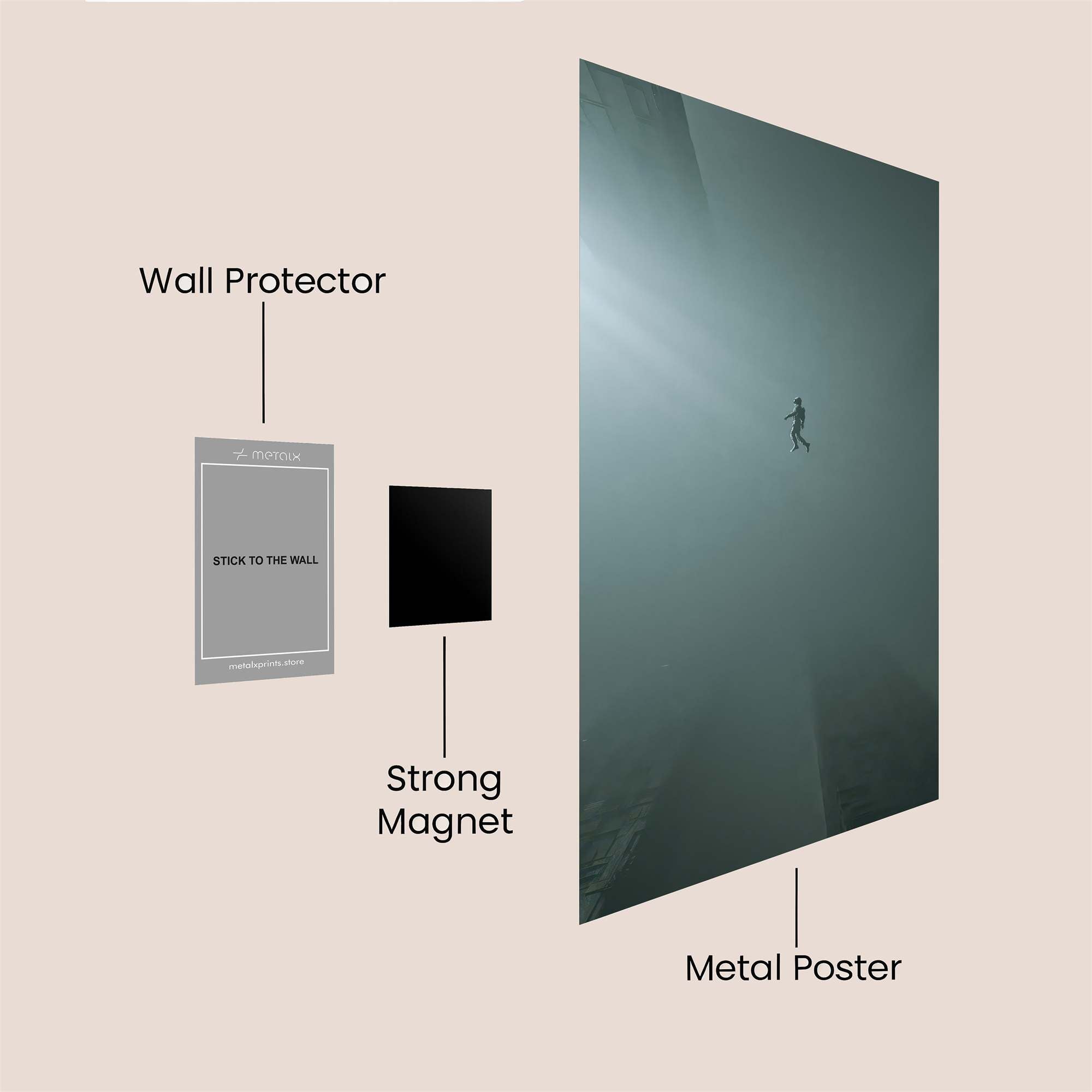 Skyward Leap Safe Wall Magnetic / M