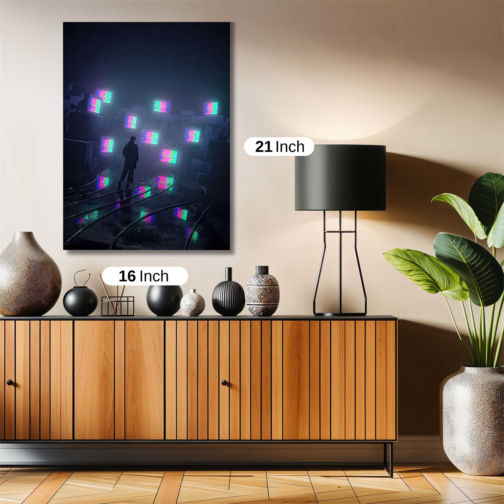 Neon Solitude Safe Wall Magnetic / M