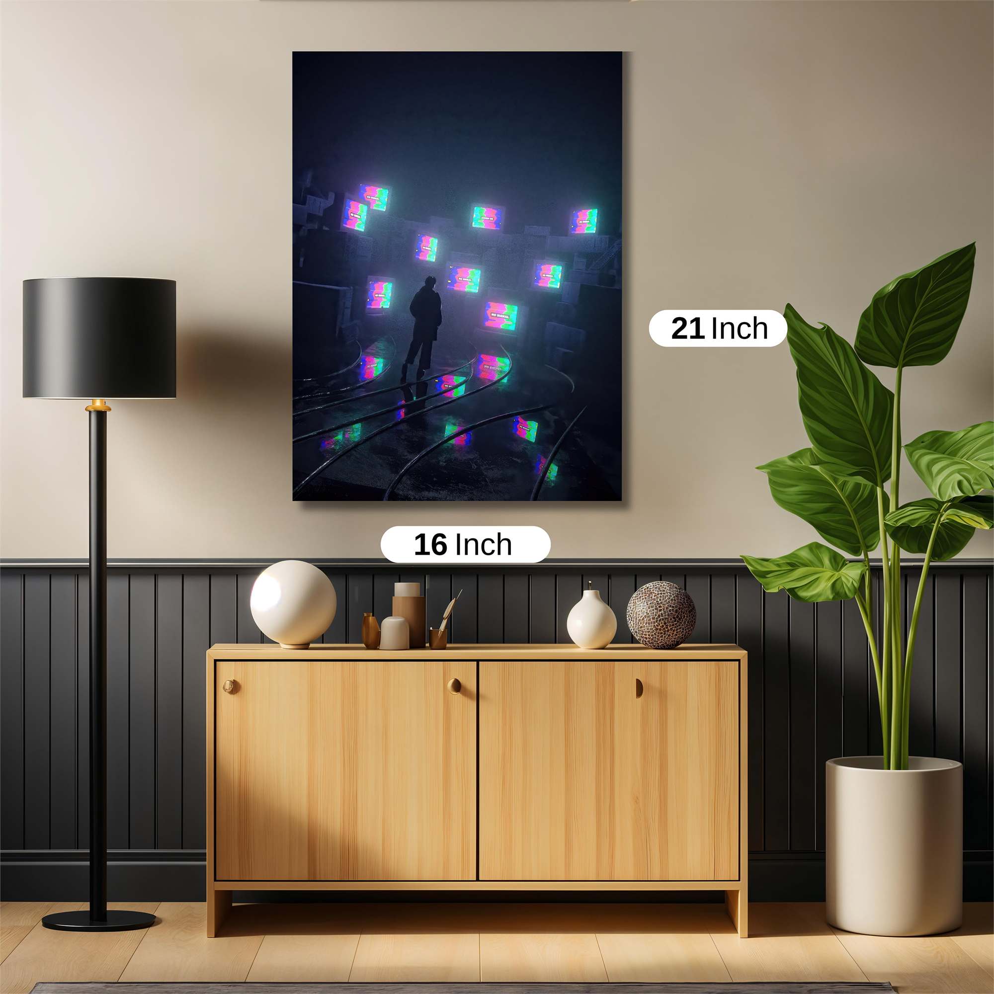 Neon Solitude Safe Wall Magnetic / M