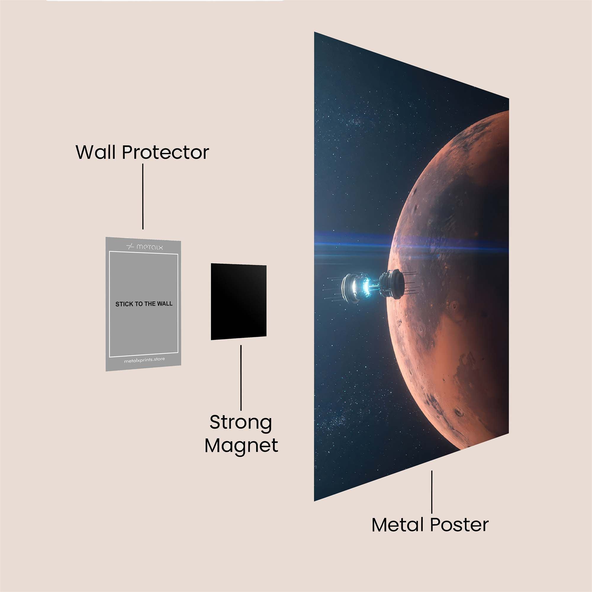 Mars Odyssey Safe Wall Magnetic / M