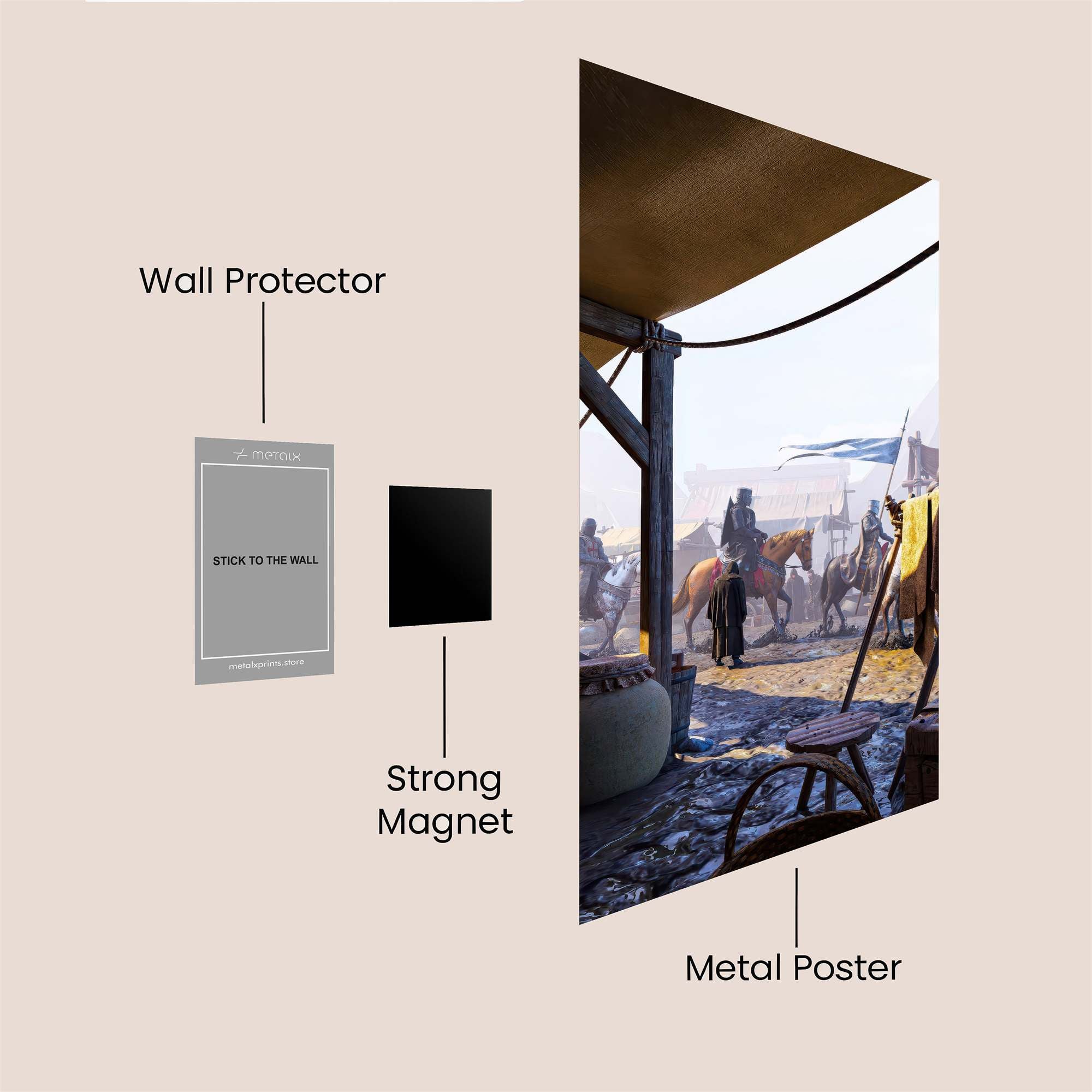 Knightly Dawn Safe Wall Magnetic / M
