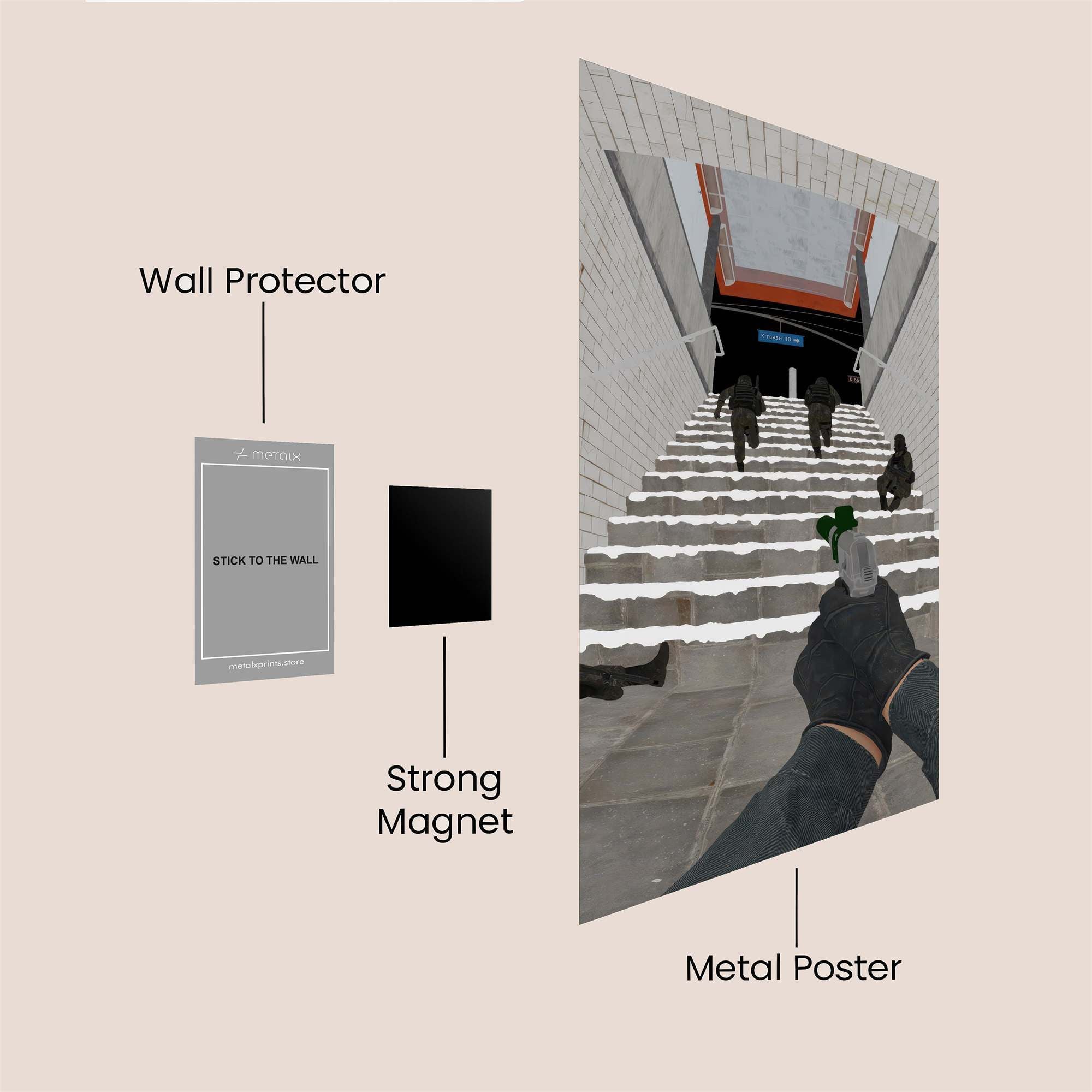 Subway Assault Safe Wall Magnetic / M