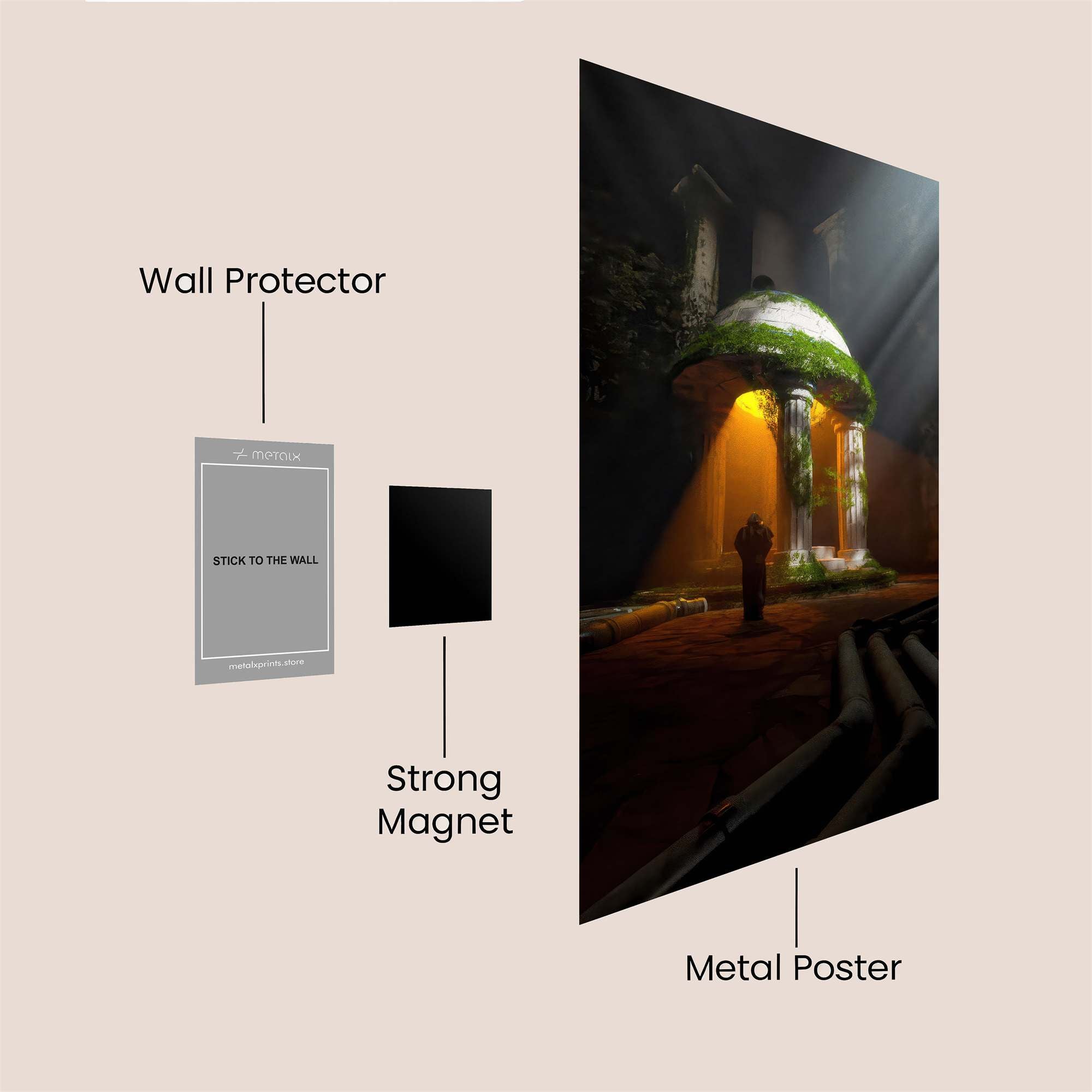 Ruin Radiance Safe Wall Magnetic / M