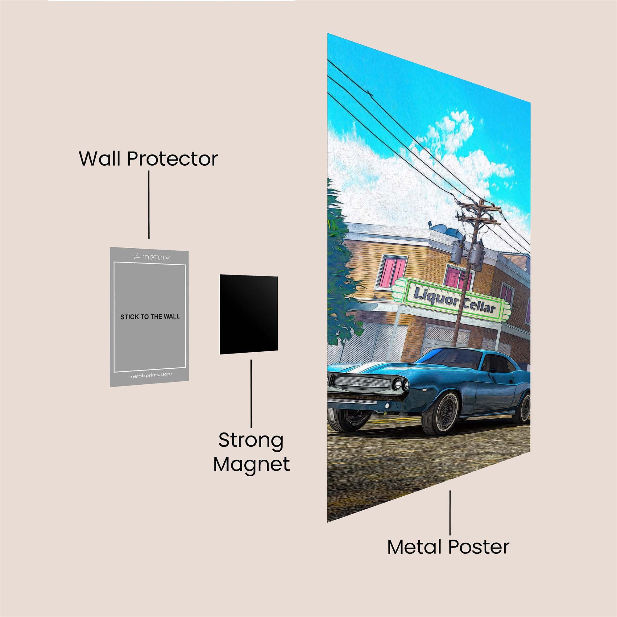 Muscle Serenity Safe Wall Magnetic / M