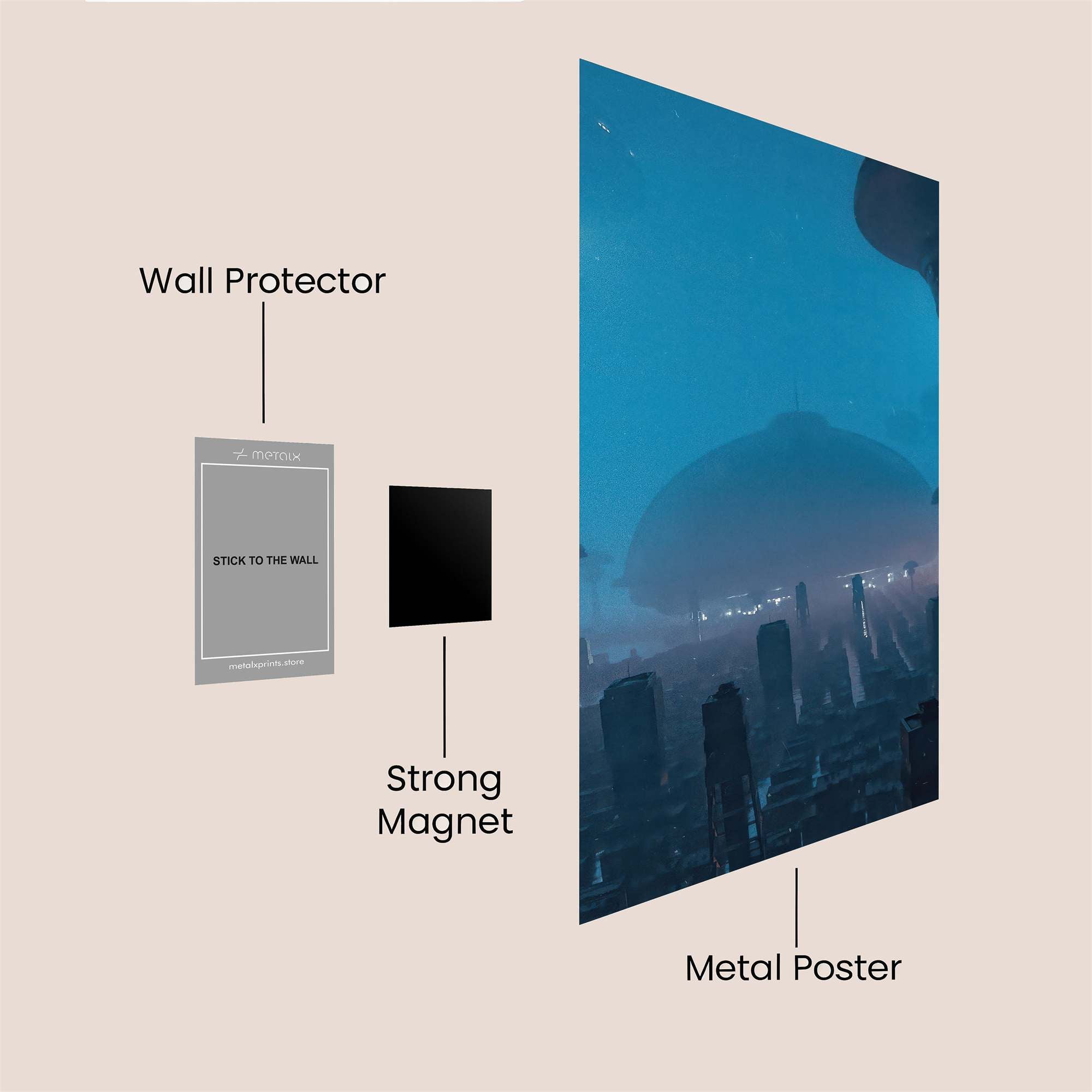 Future Gloom Safe Wall Magnetic / M