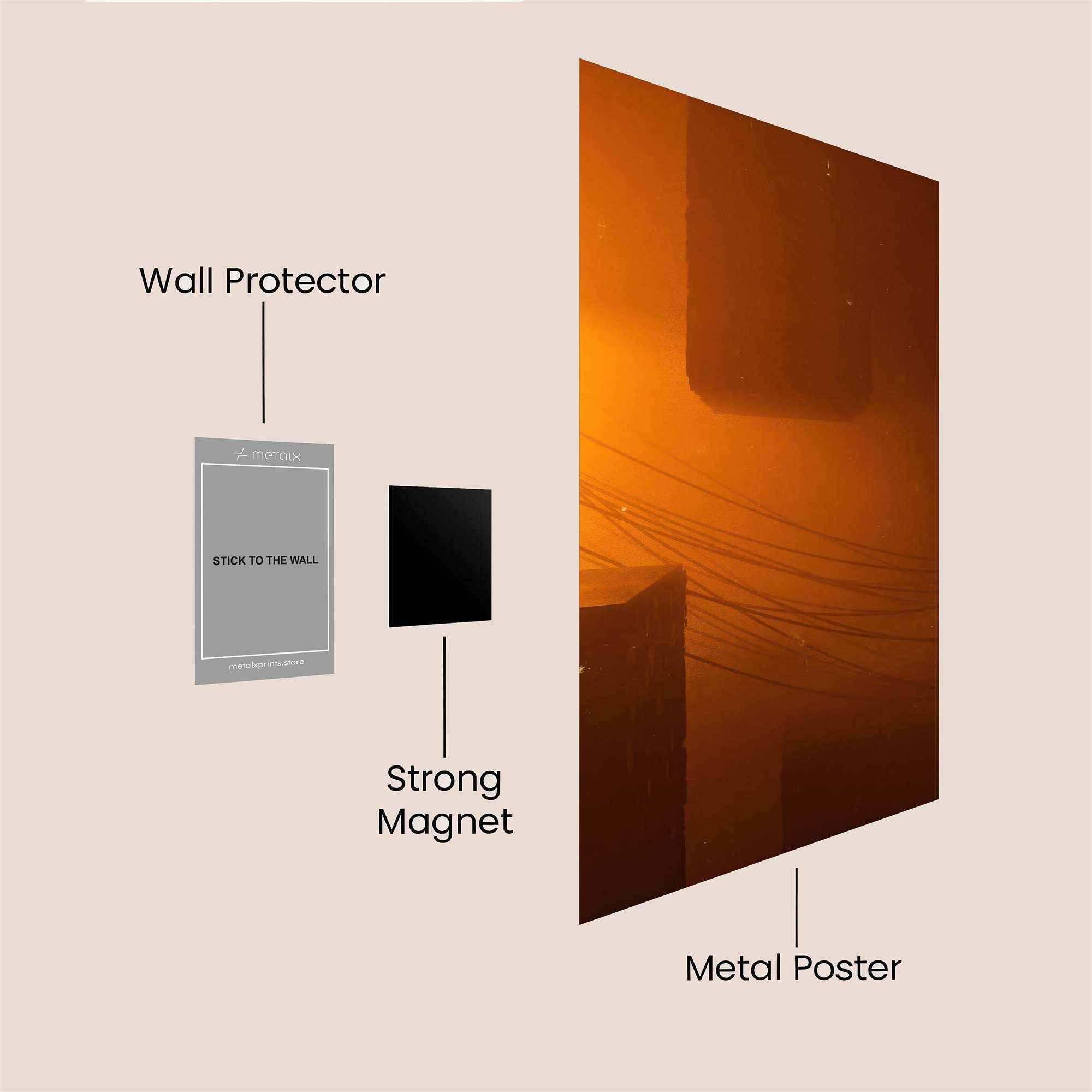 Urban Glow Safe Wall Magnetic / M