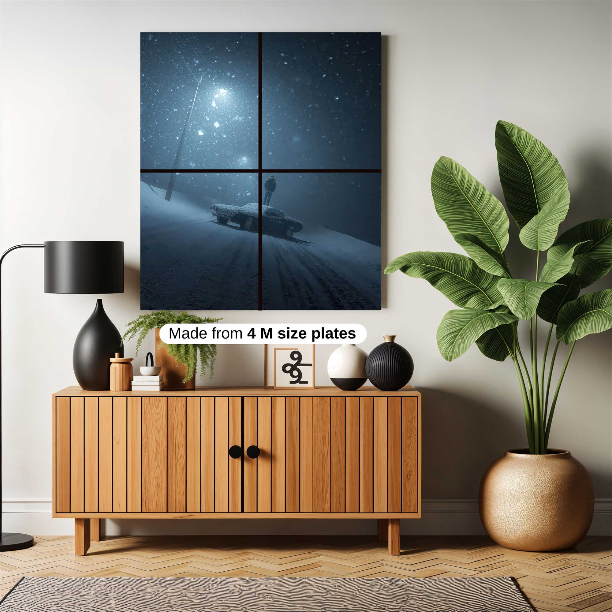 Snowbound Solitude Safe Wall Magnetic / M
