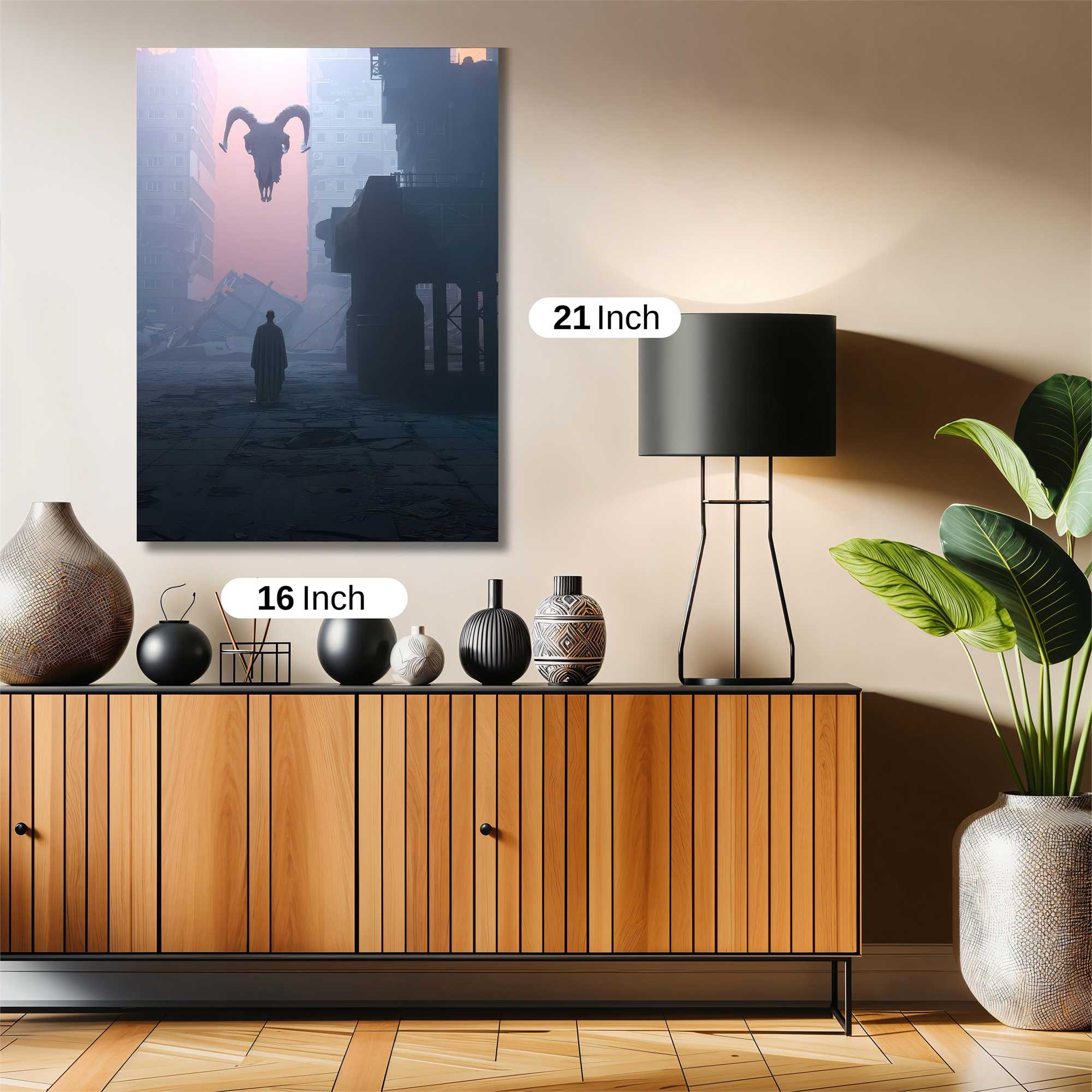Skull Apocalyptic Safe Wall Magnetic / M