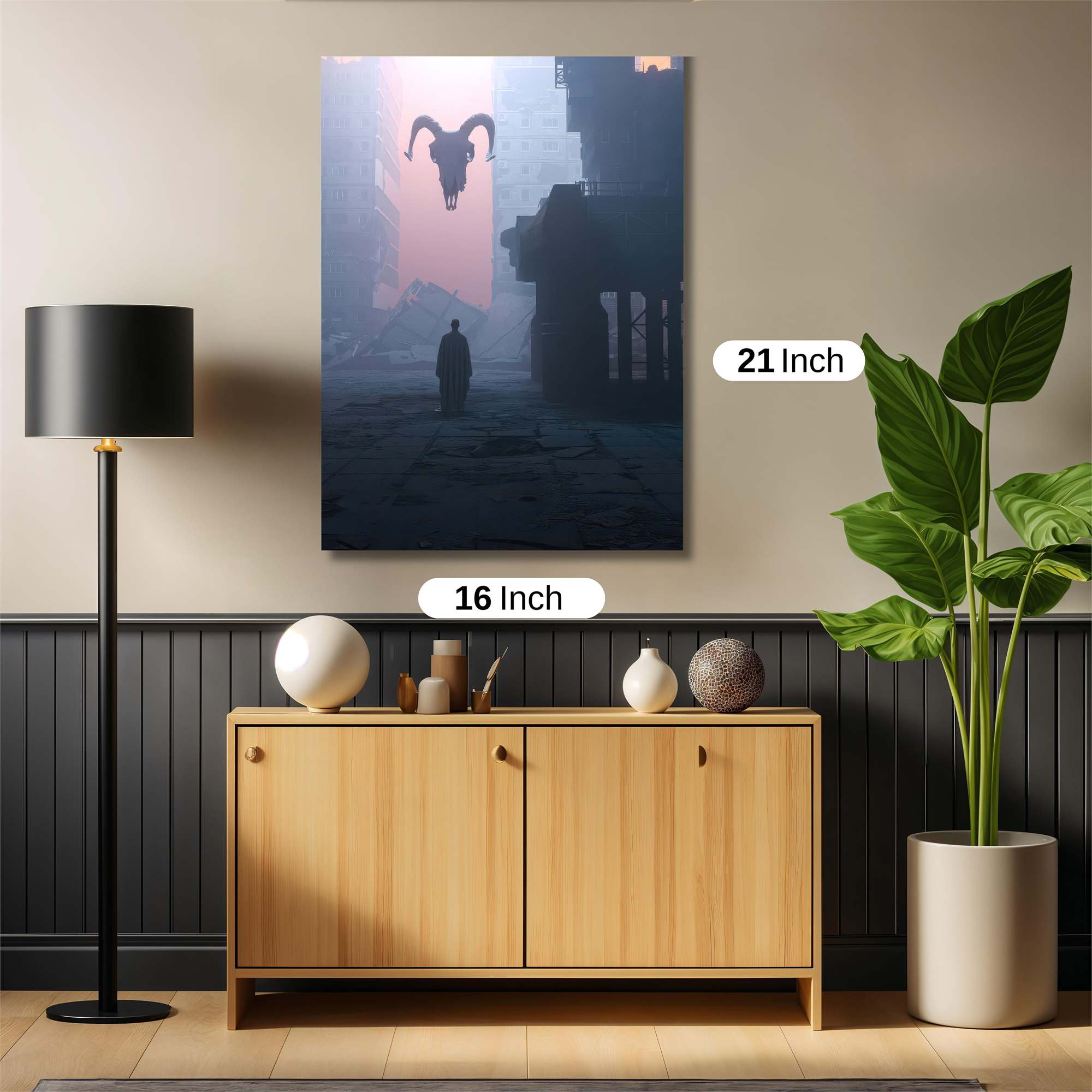 Skull Apocalyptic Safe Wall Magnetic / M