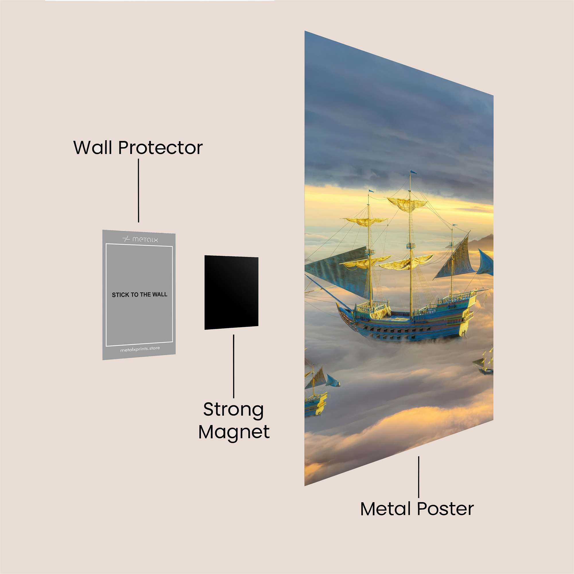 Skyward Dream Safe Wall Magnetic / M