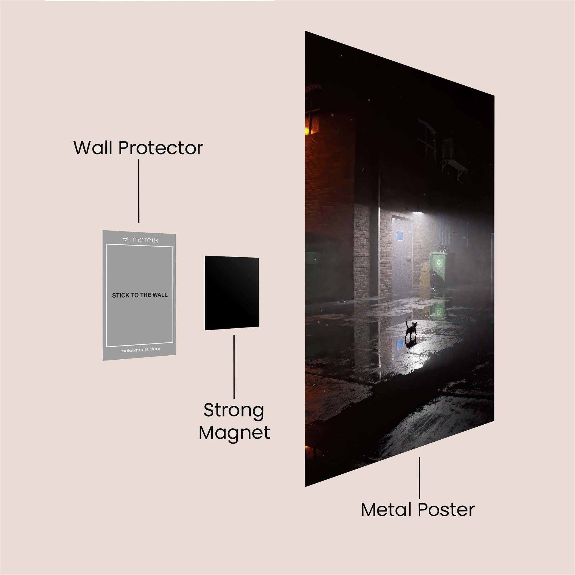 Alley Mystery Safe Wall Magnetic / M