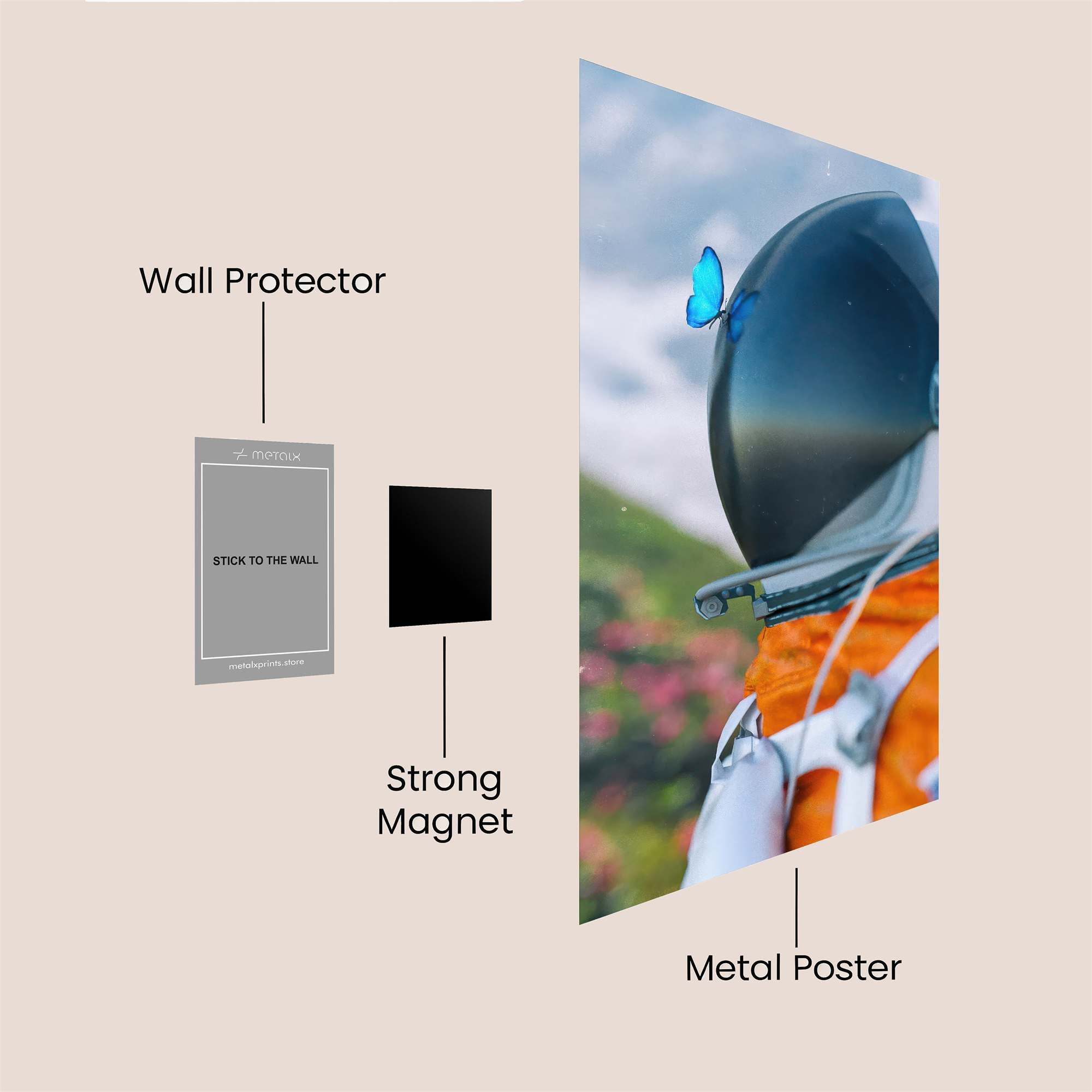 Butterfly Serenity Safe Wall Magnetic / M