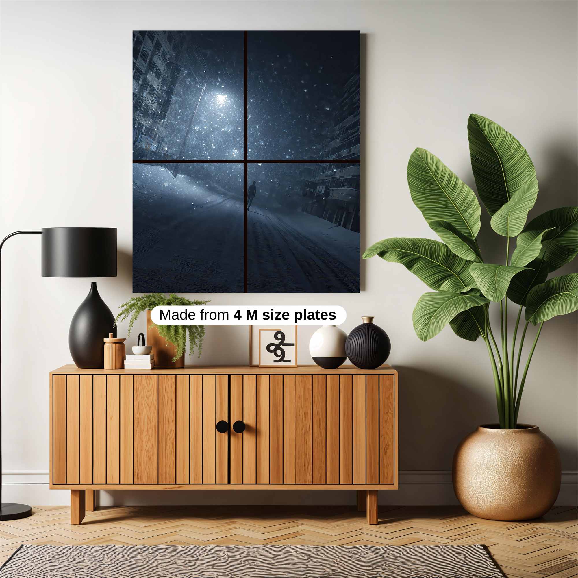 Snowbound Solitude Safe Wall Magnetic / M