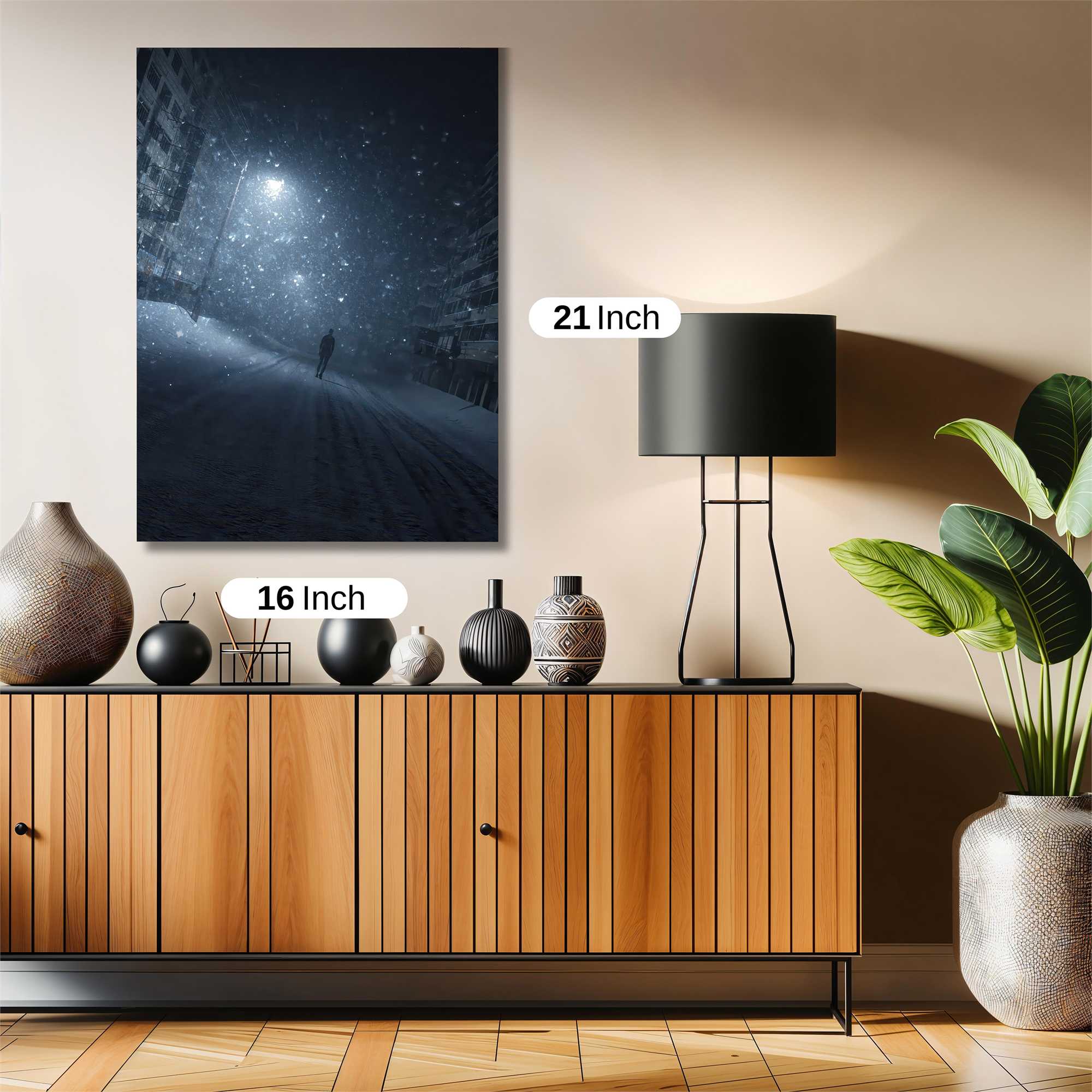 Snowbound Solitude Safe Wall Magnetic / M