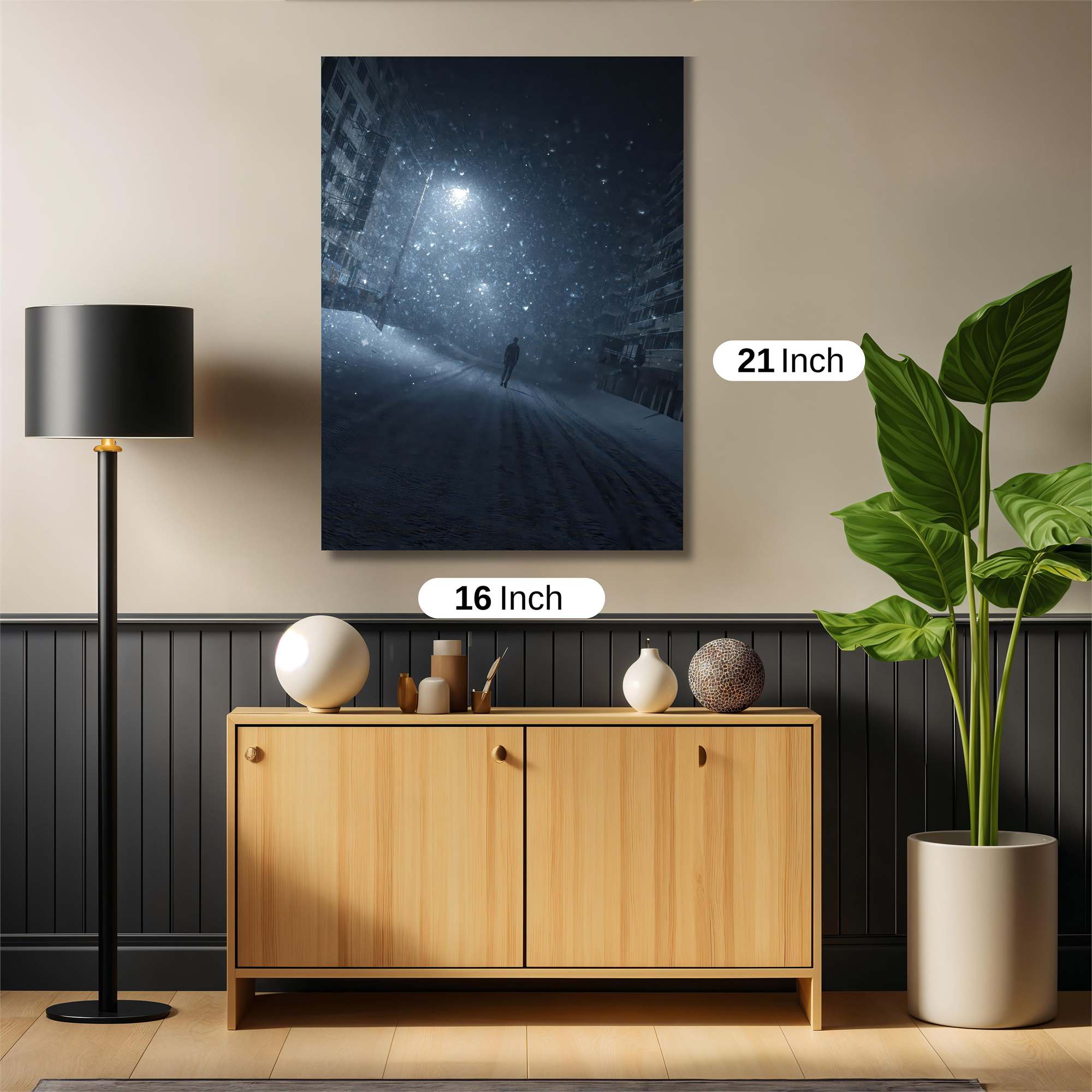 Snowbound Solitude Safe Wall Magnetic / M