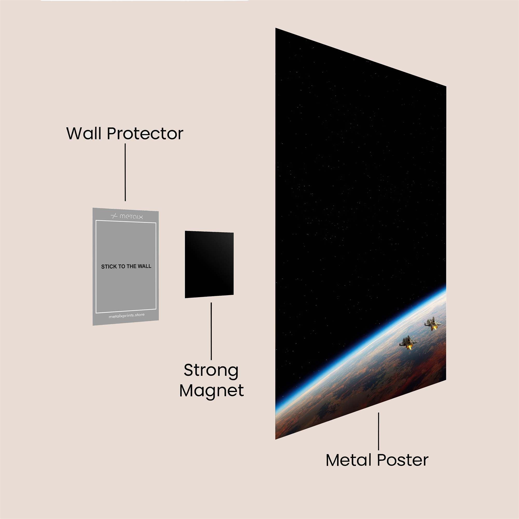 Space Serenity Safe Wall Magnetic / M