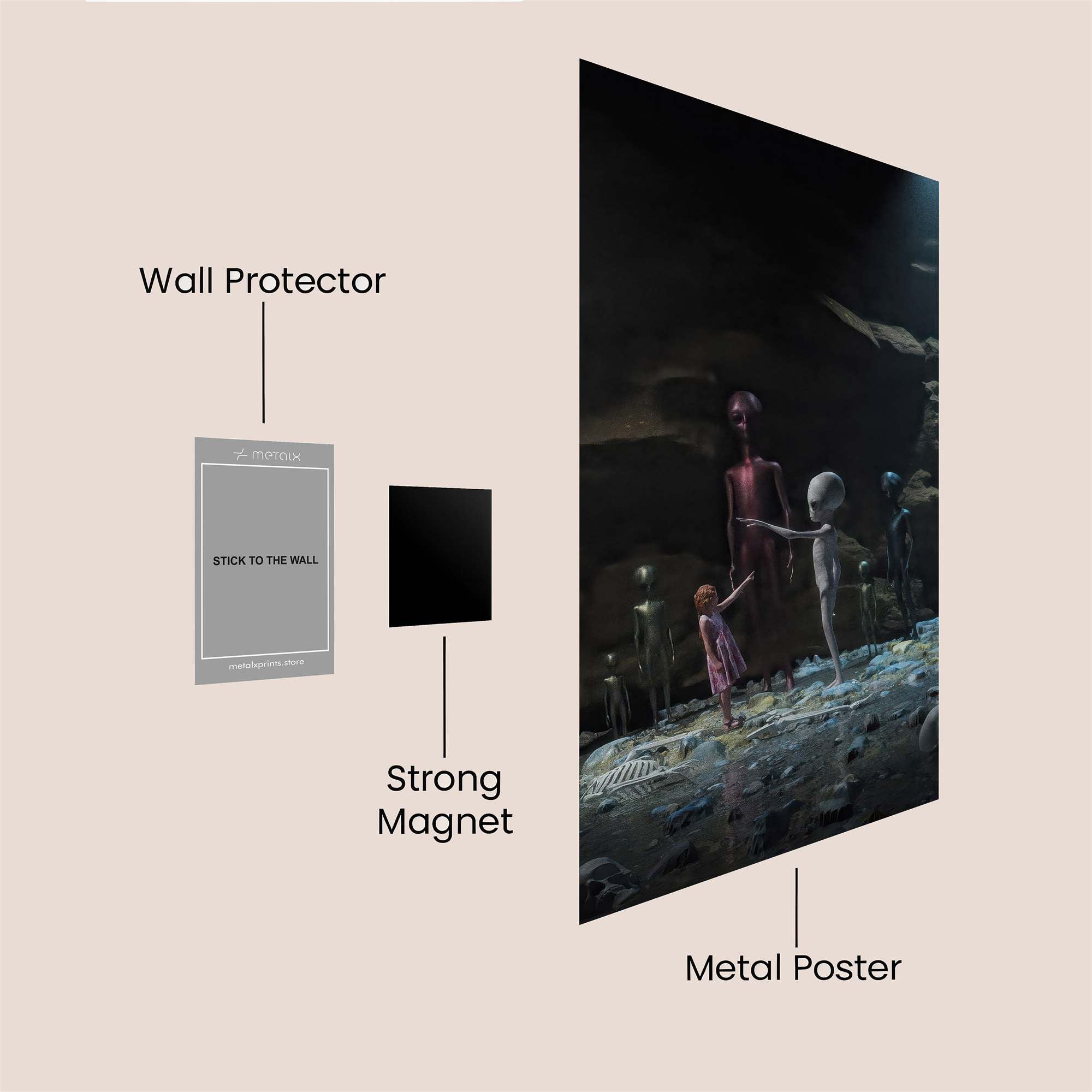 Alien Encounter Safe Wall Magnetic / M