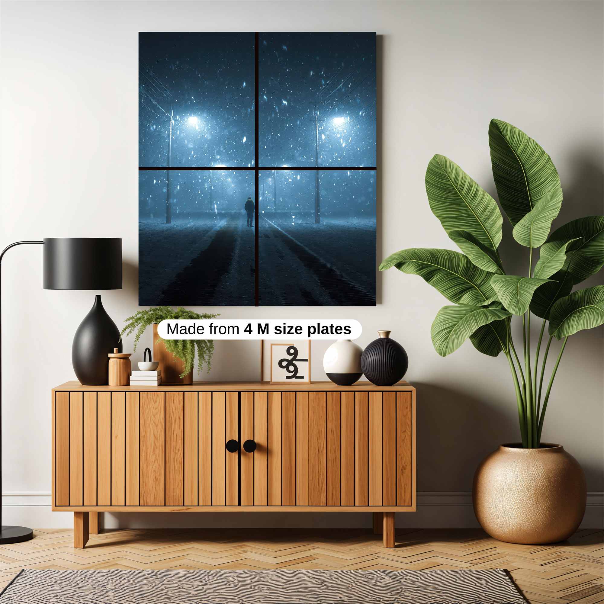 Snowbound Solitude Safe Wall Magnetic / M