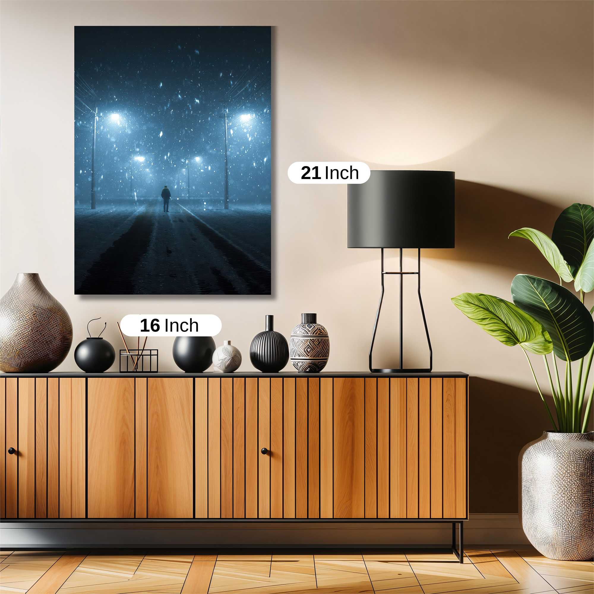 Snowbound Solitude Safe Wall Magnetic / M